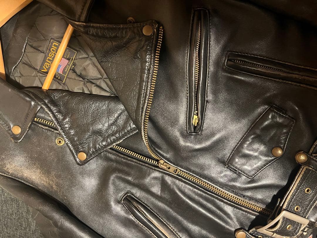 Vanson ダブルライダースジャケット