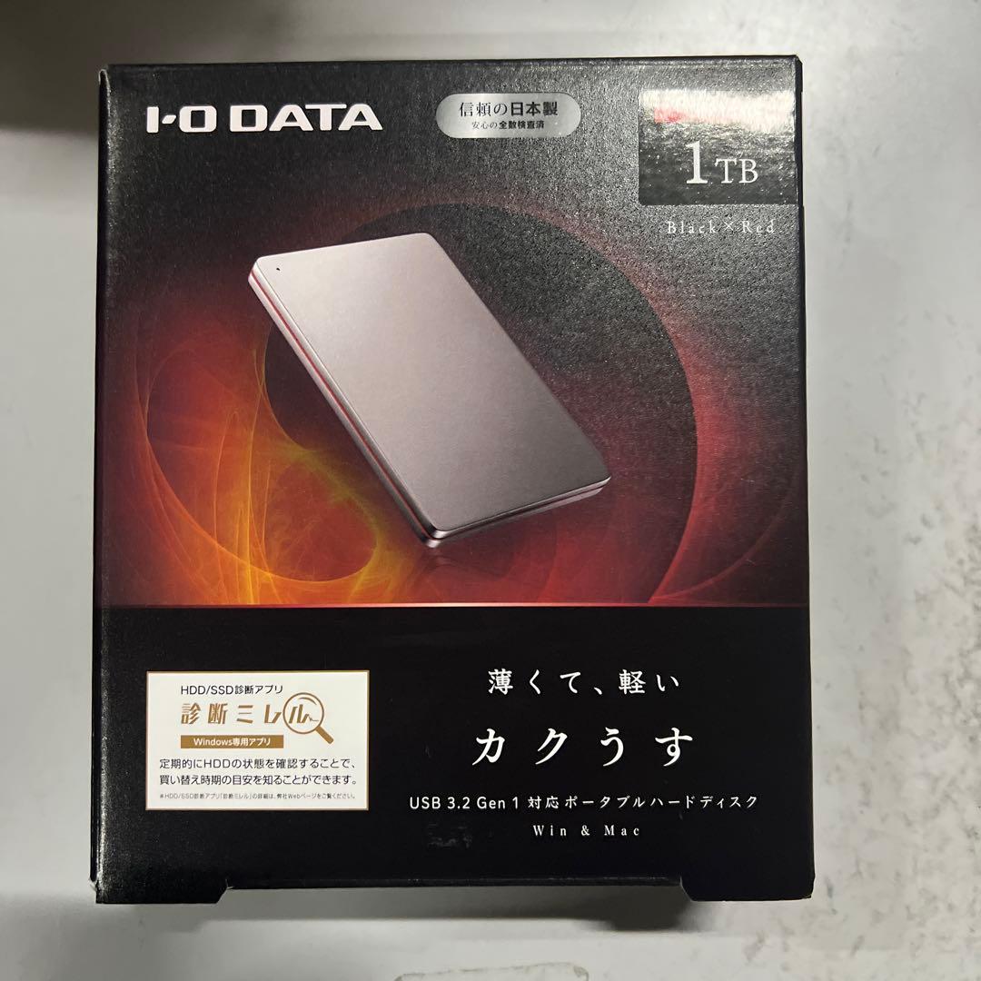 アイ・オー・データ 外付けHDD ハードディスク 1TB