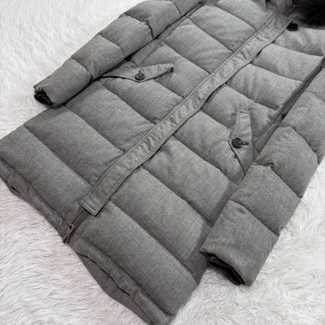 希少 デュベティカ ガニメダ ダウンコート カシミヤ混 40 ファー