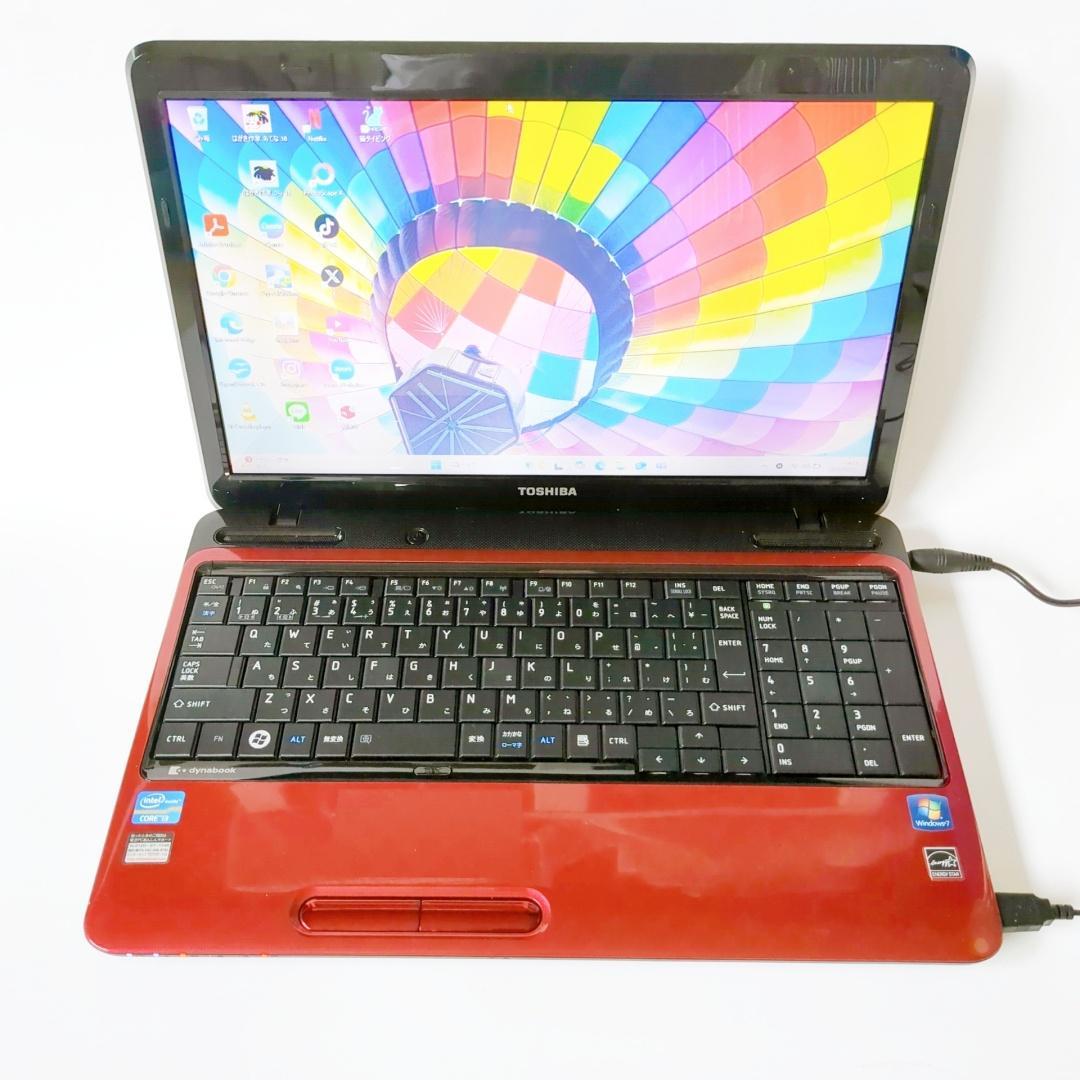 新品SSD爆速⭐メモリ6GBで快適♪⭐設定済で届いたらすぐ使える赤ノートパソコン