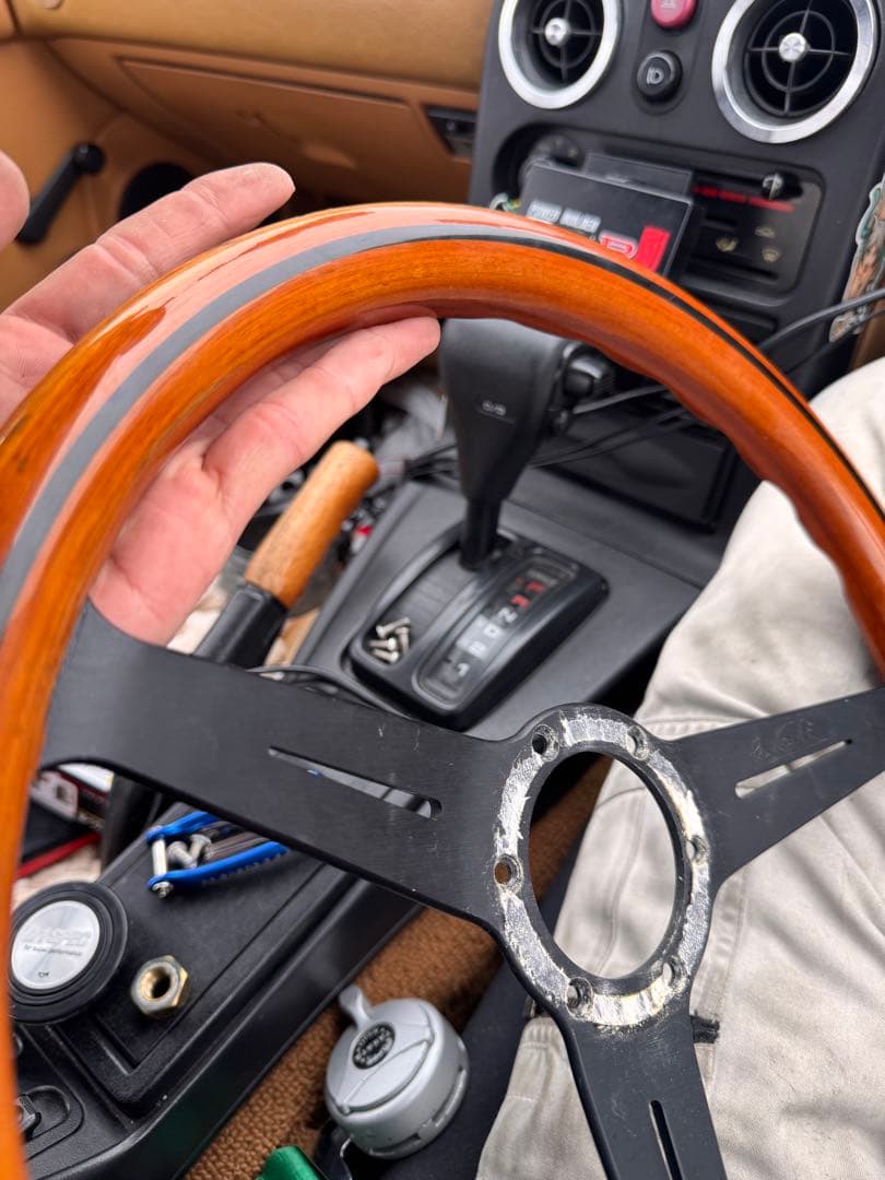 NA6CE Vスペ純正 ナルディ、ホーンボタン