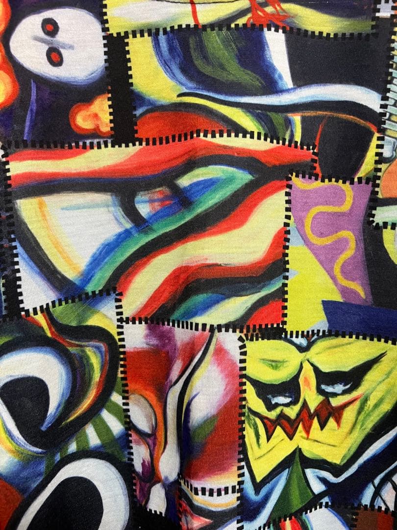 岡本太郎　希少　Tシャツ サイズL 展覧会　全面プリント　限定