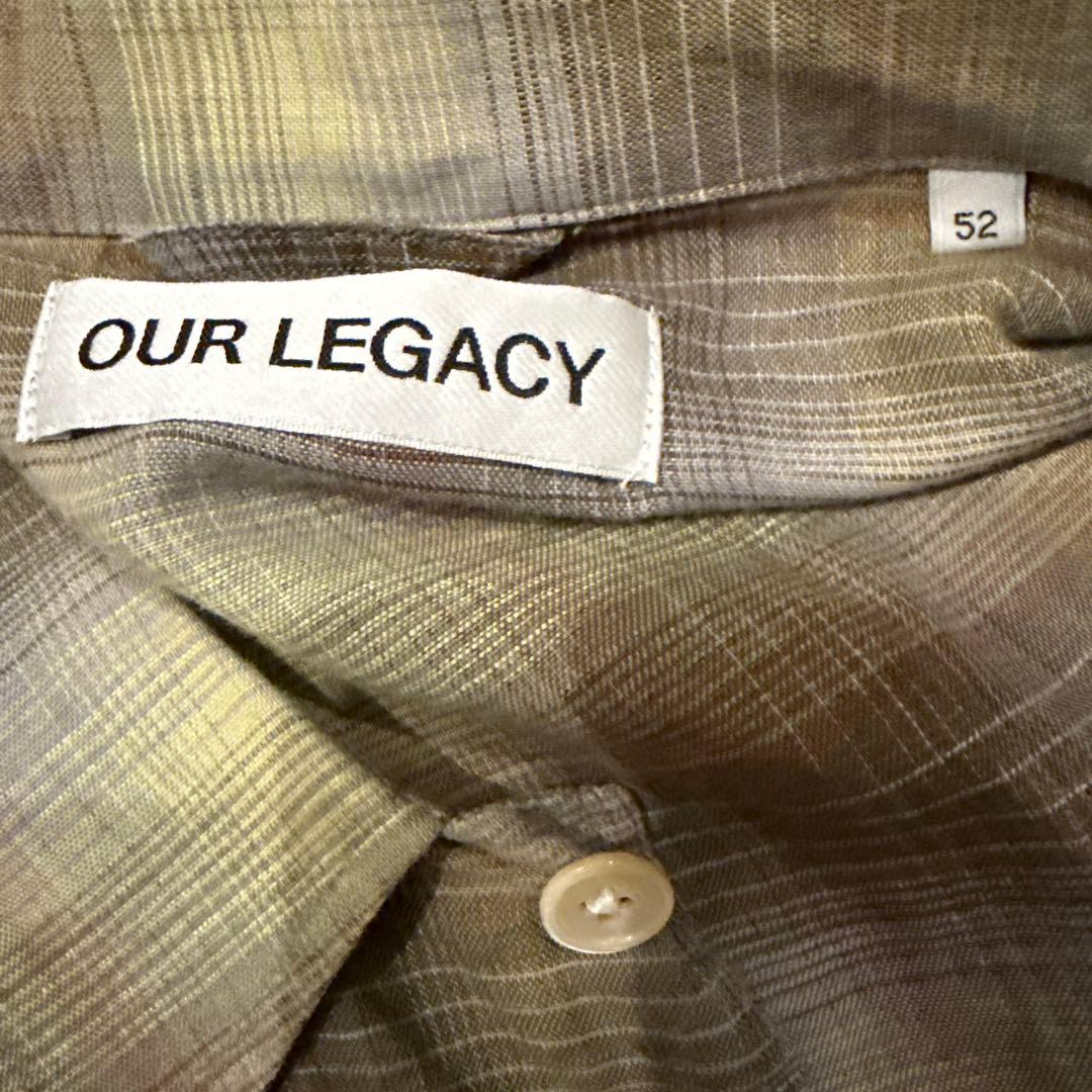 OUR LEGACY アワーレガシー チェック柄長袖シャツ BOX SHIRT