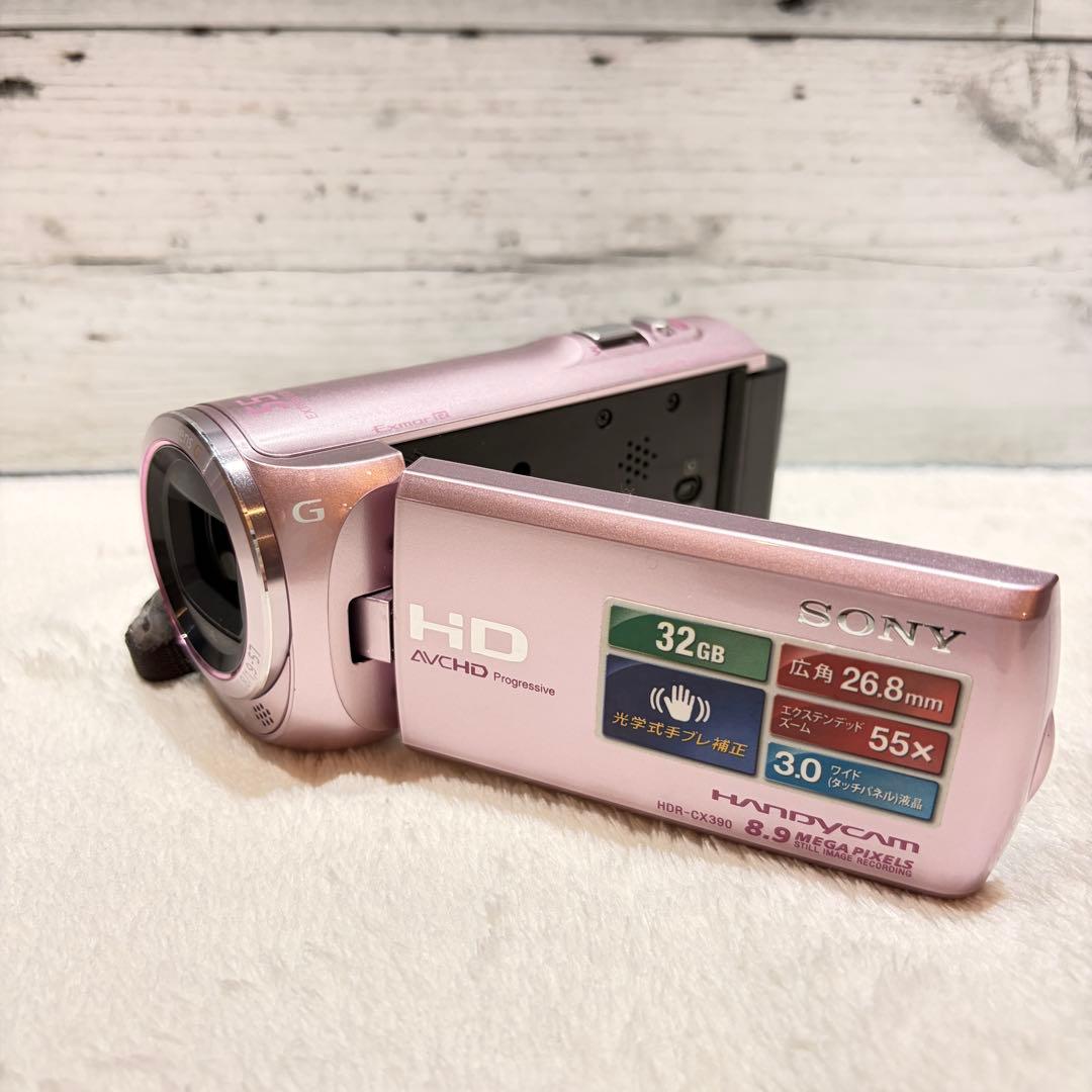 SONY HANDYCAM HDR-CX390 ピンク【動作確認済】