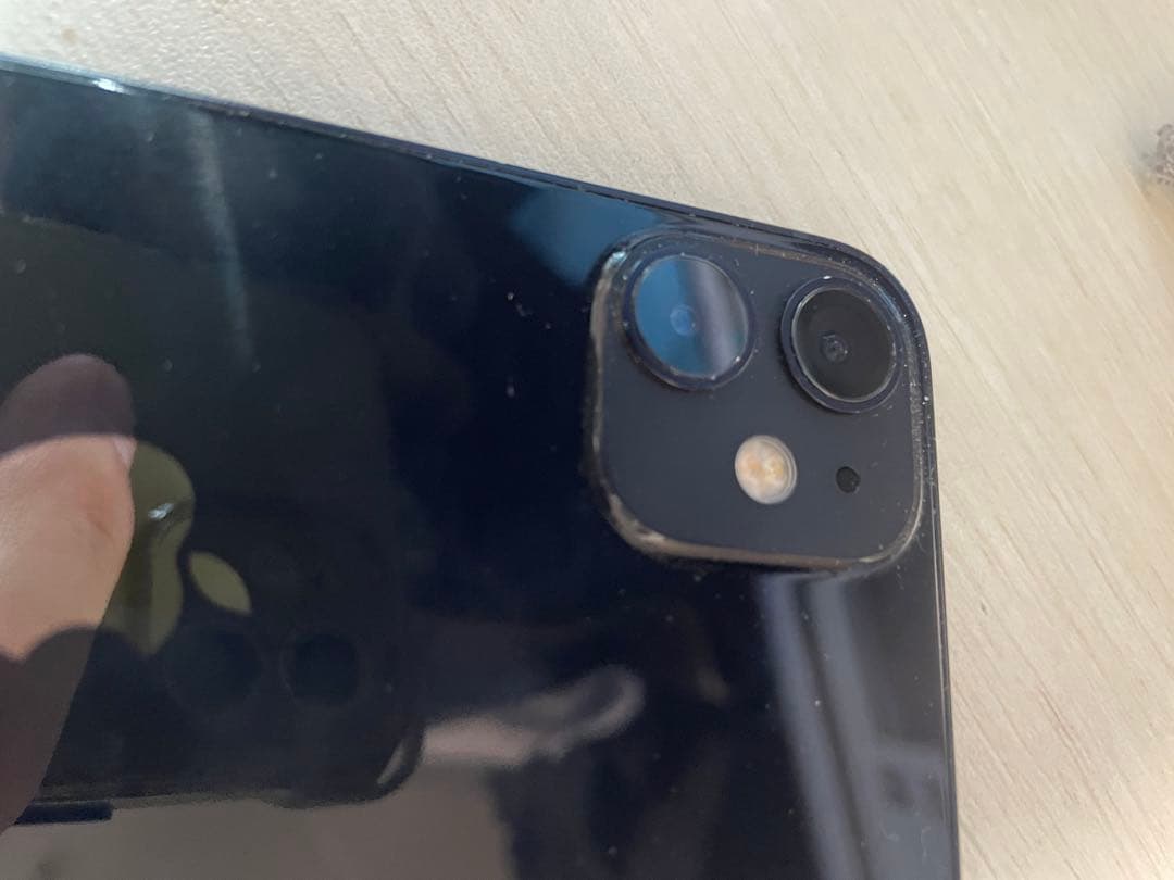 iPhone12mini バッテリー87% ひびあり