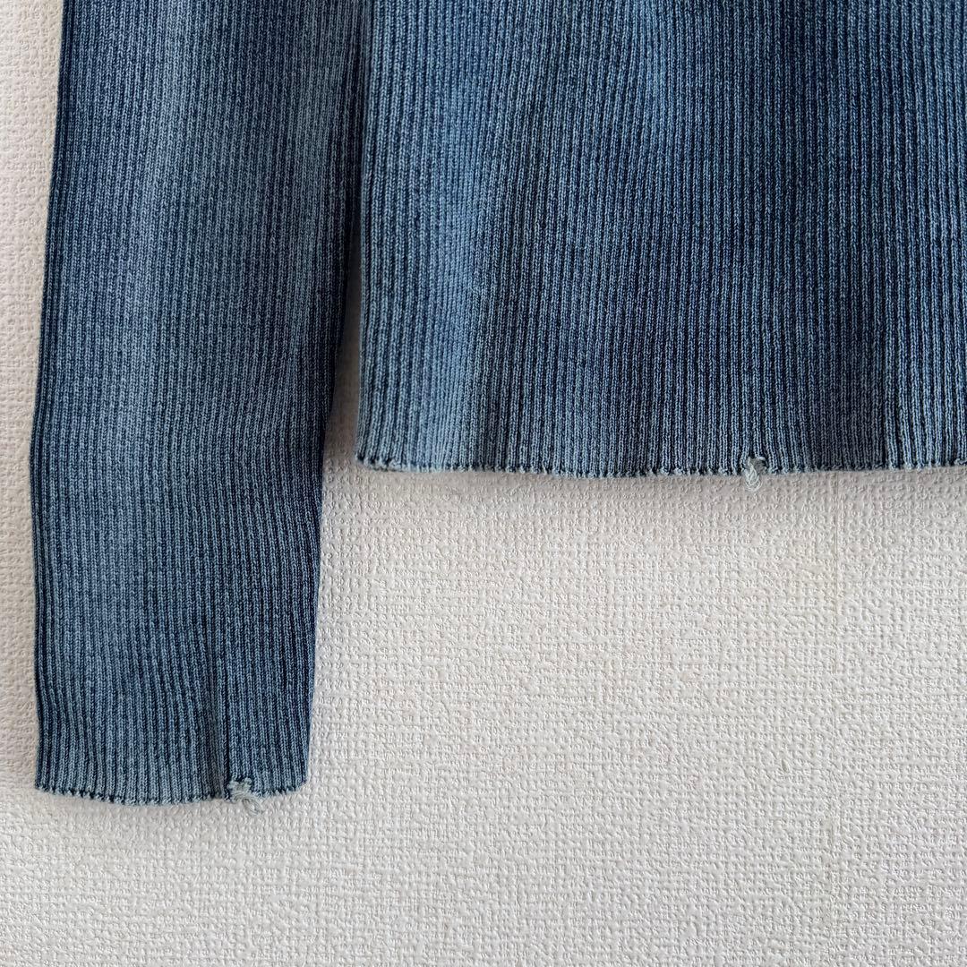 【定価8.2万・未使用】DIESEL オーバルD リブニット セーター L相当