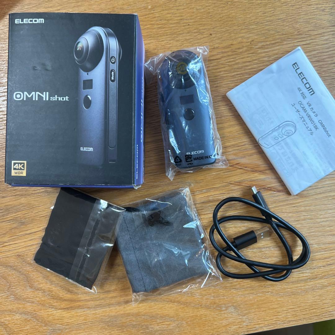【新品未使用】ELECOM OMNI shot OCAM-VRW01BK