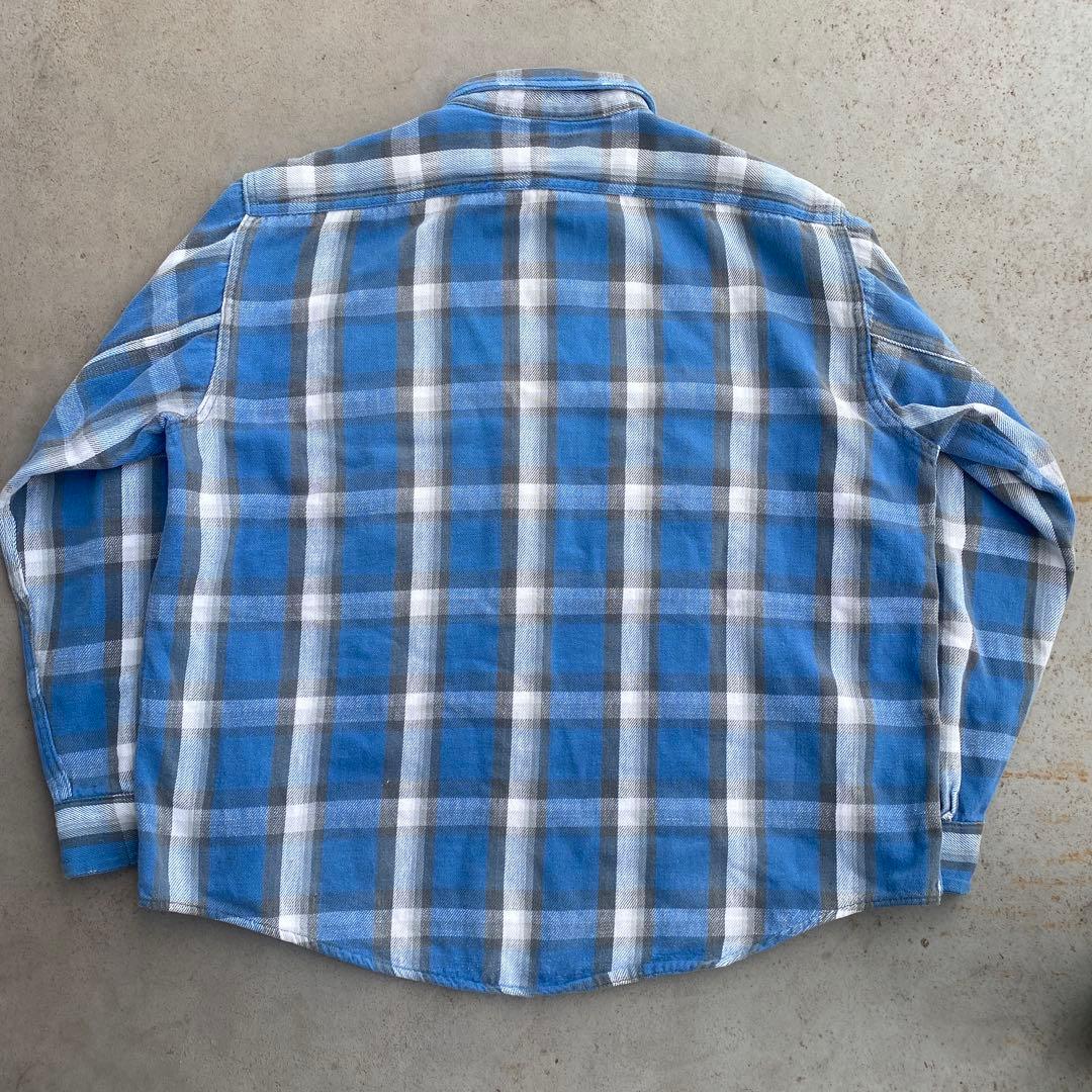 60s winter king ネルシャツ シャドーチェック 検）マチ付き