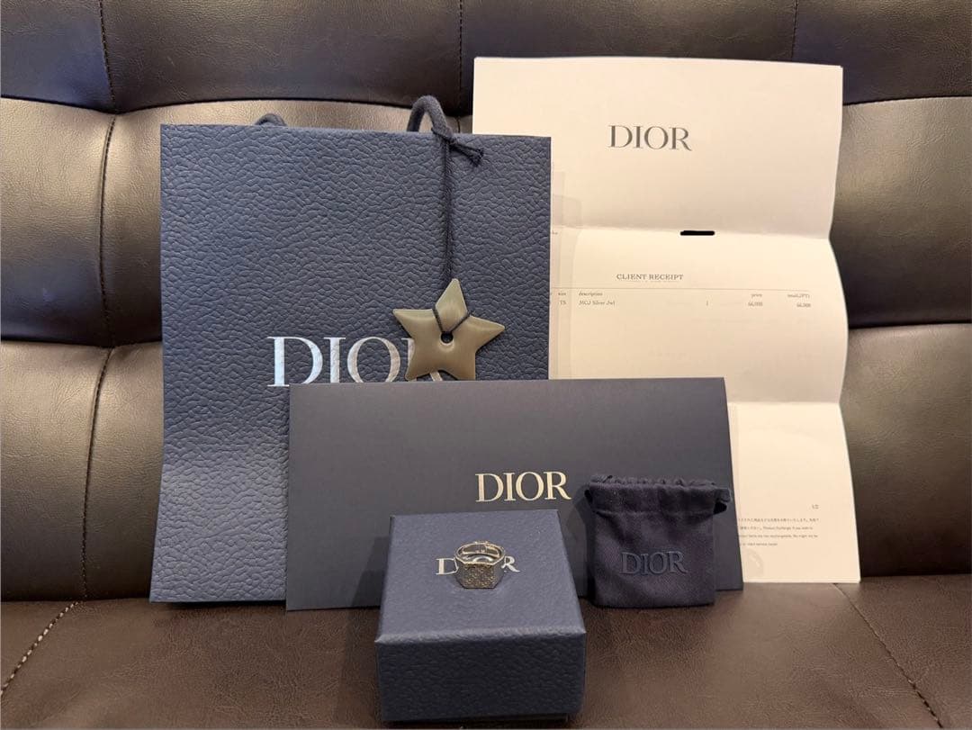 DIOR　シグネットリング　オブリーク　シルバー