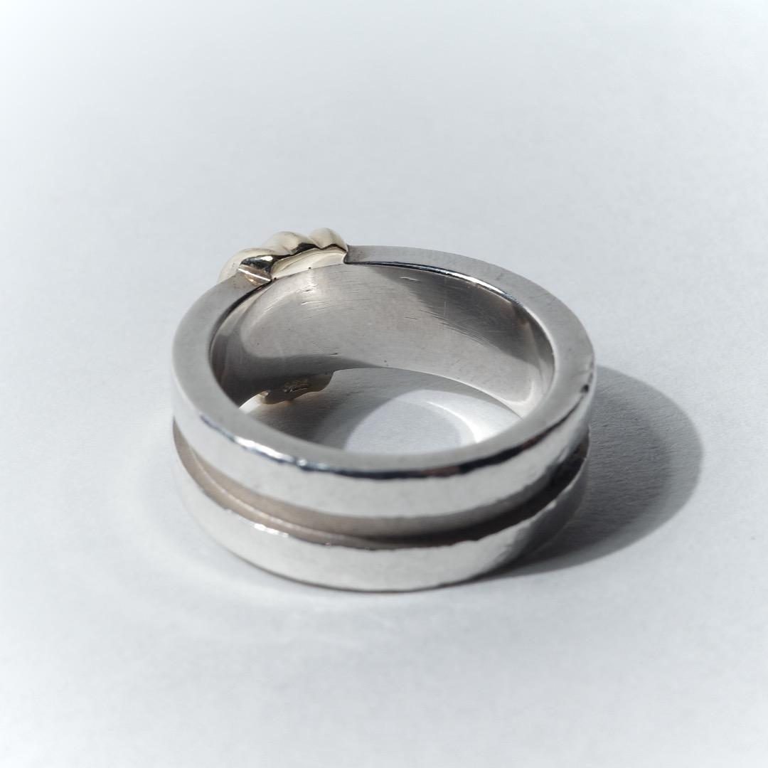 OLD \"TIFFANY&CO.\" 1995 COMBI リング シルバー