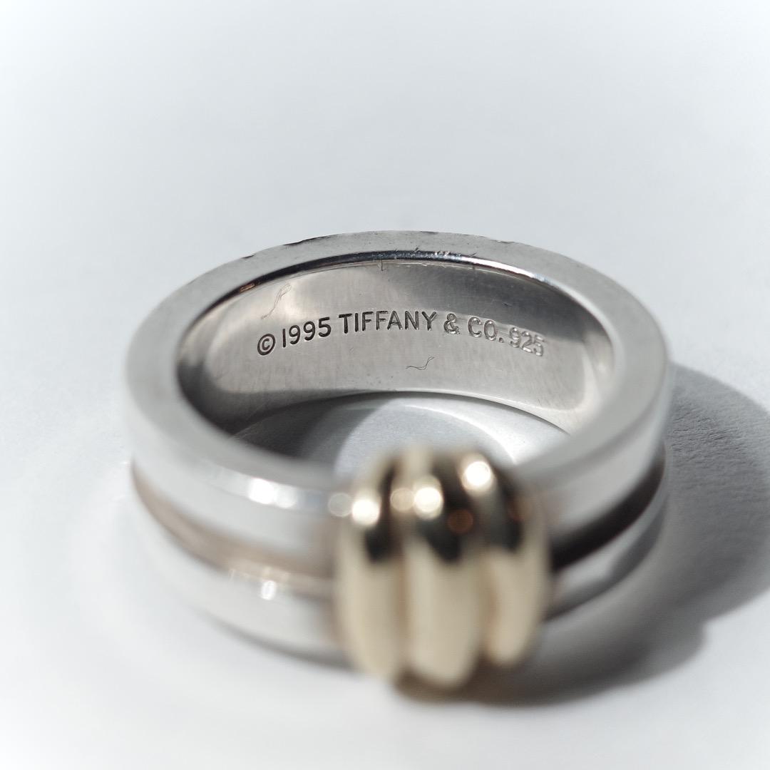 OLD \"TIFFANY&CO.\" 1995 COMBI リング シルバー