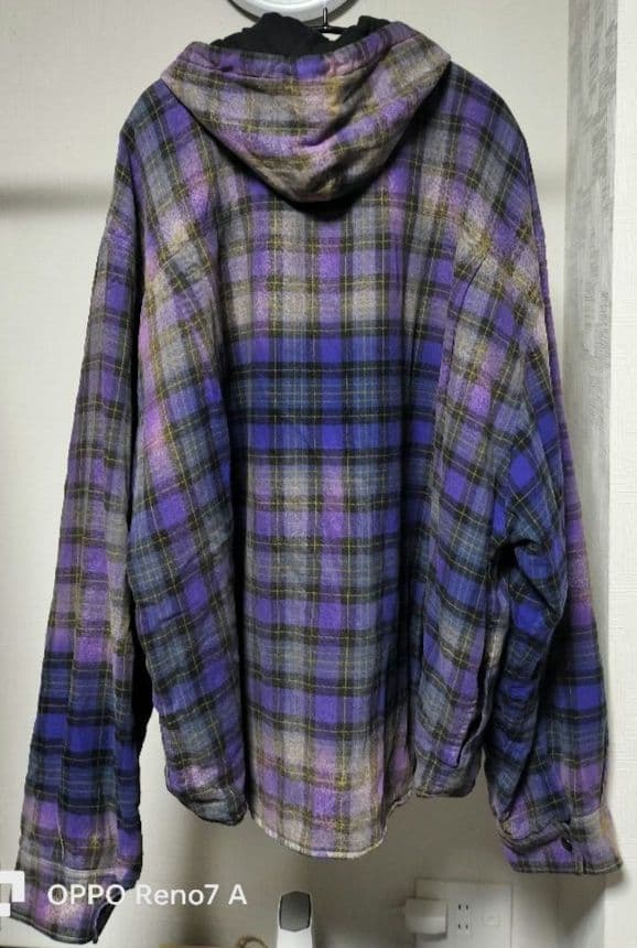 BALENCIAGA UNIFIT フード付きシャツジャケット 紫 XXS