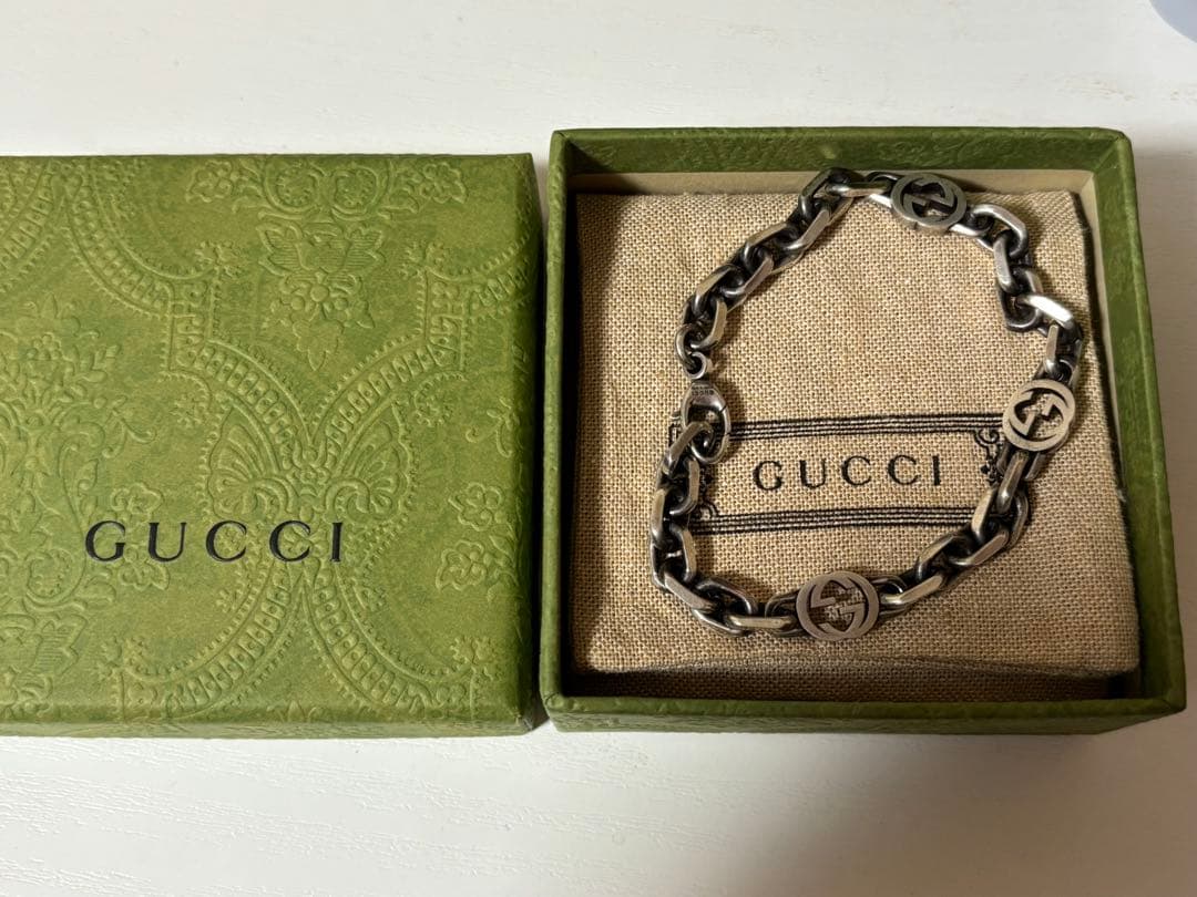 YG 1096　GUCCI インターロッキングブレスレット 19