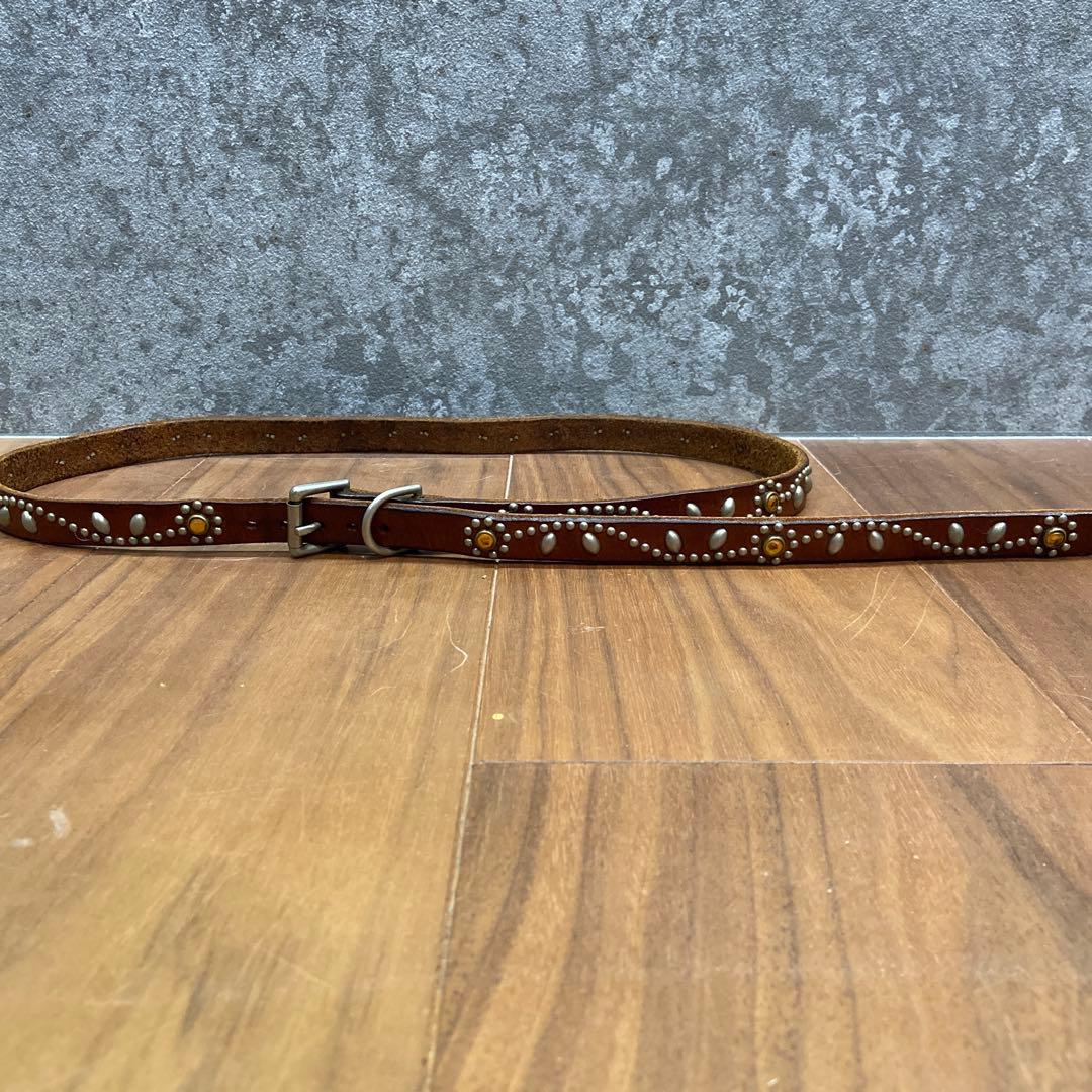 HTC フラワースタッズ ナローベルト イエローストーン 34inch