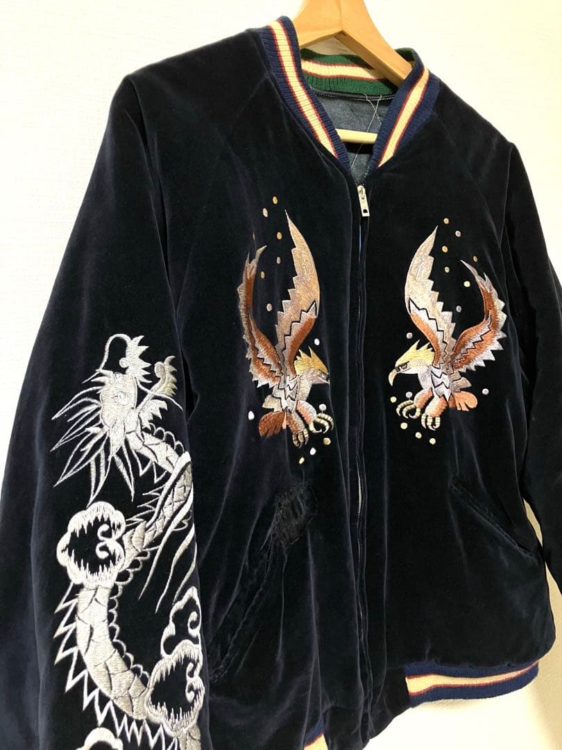 テーラー東洋 別珍 スカジャン 舞妓/鷲 YOKOSUKA サイズL