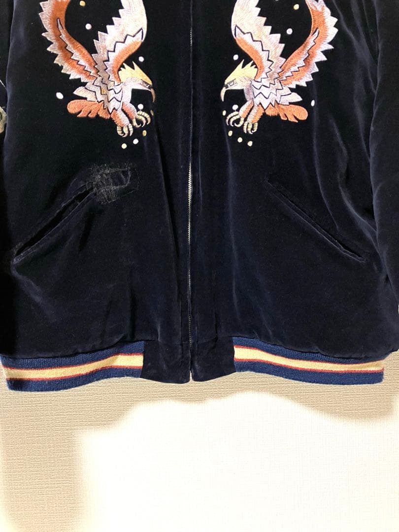 テーラー東洋 別珍 スカジャン 舞妓/鷲 YOKOSUKA サイズL