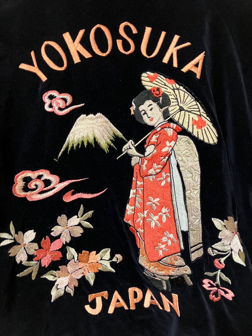 テーラー東洋 別珍 スカジャン 舞妓/鷲 YOKOSUKA サイズL