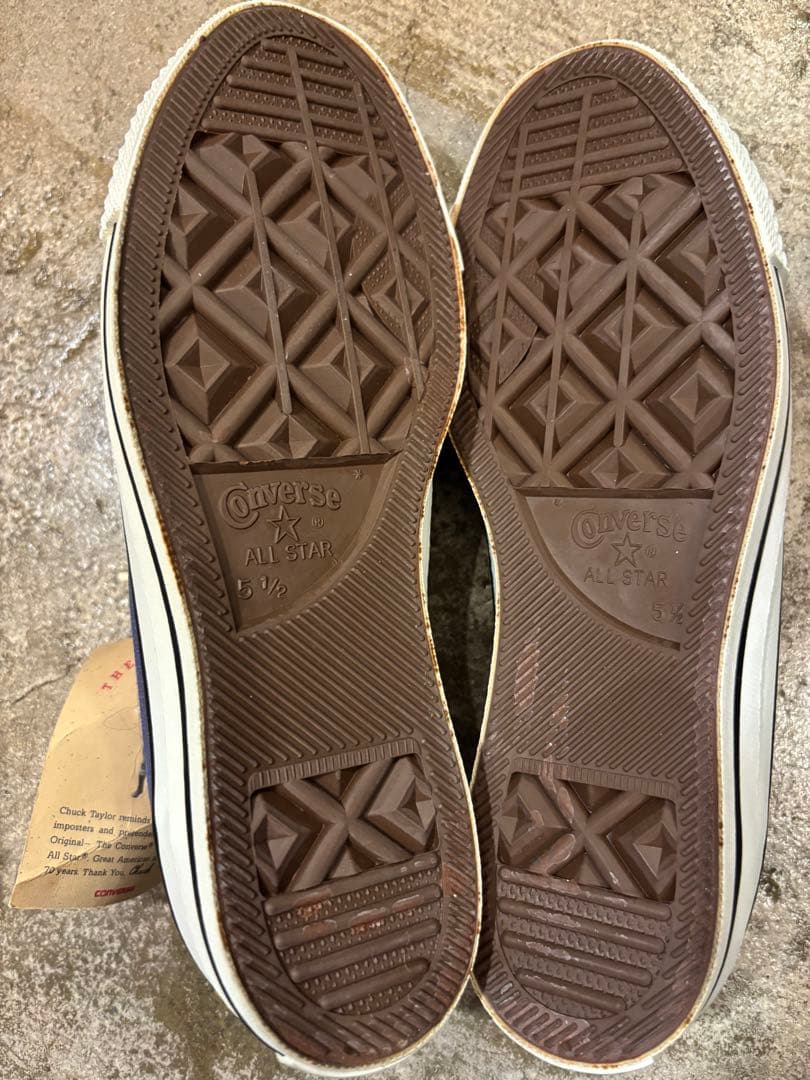 【新品未使用】【希少】【USA製】 コンバースオールスター　ラベンダー　24.5