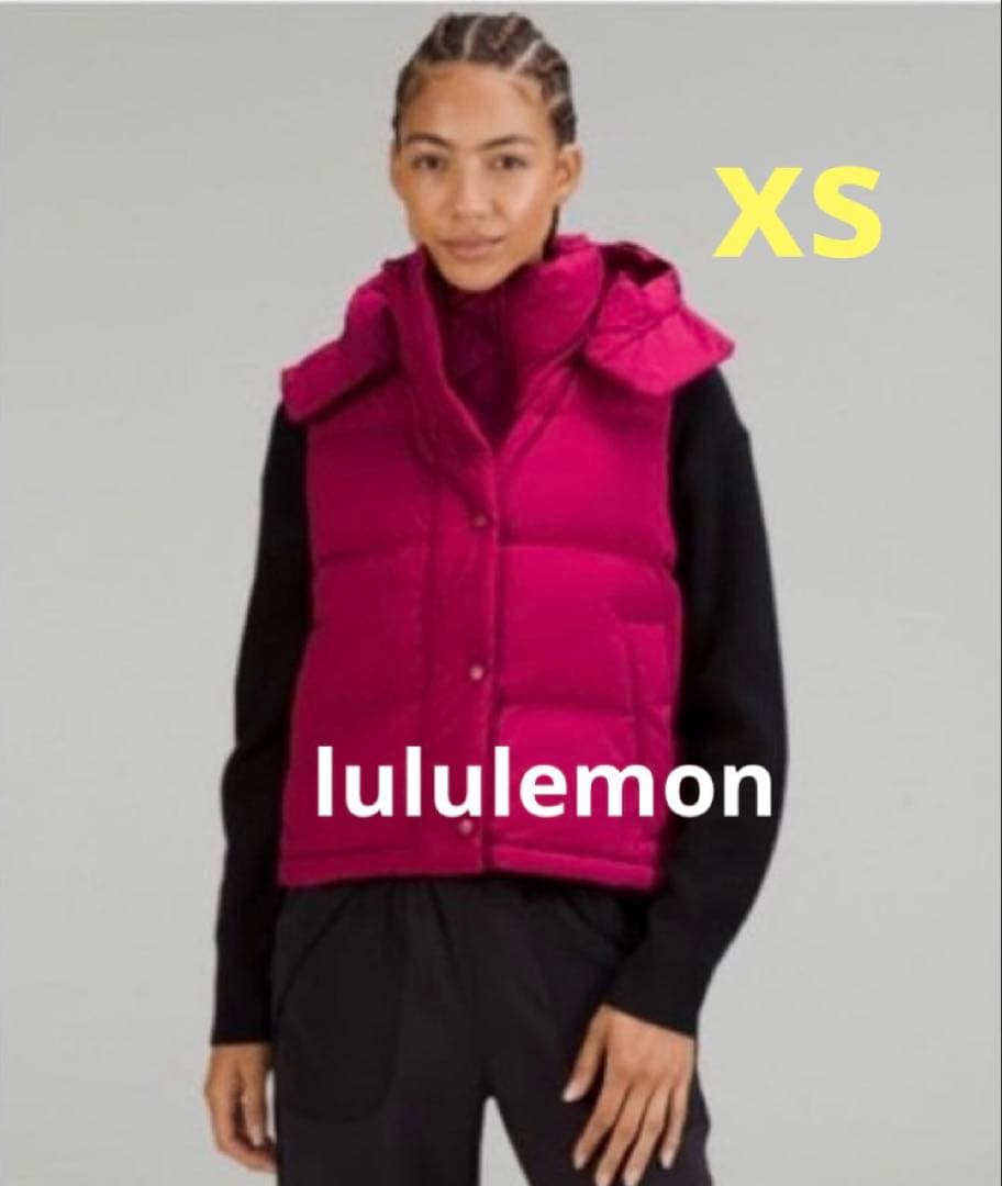 本日13時半までの出品　lululemon フード付キルティングベスト サイズ2