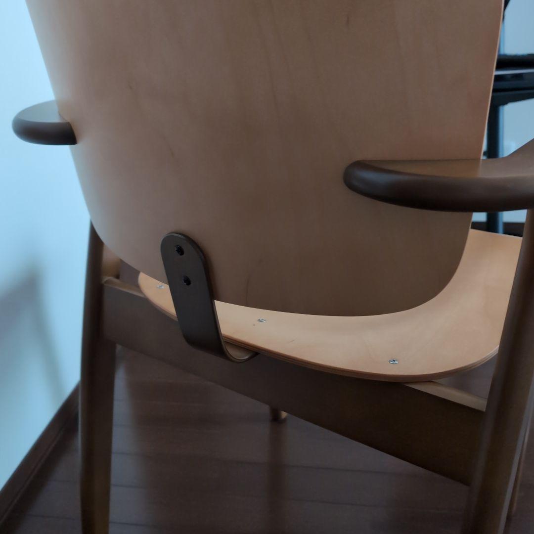 artek　ドムスチェア　ハニー×ウォルナット　　スコープ別注　2cm脚カット