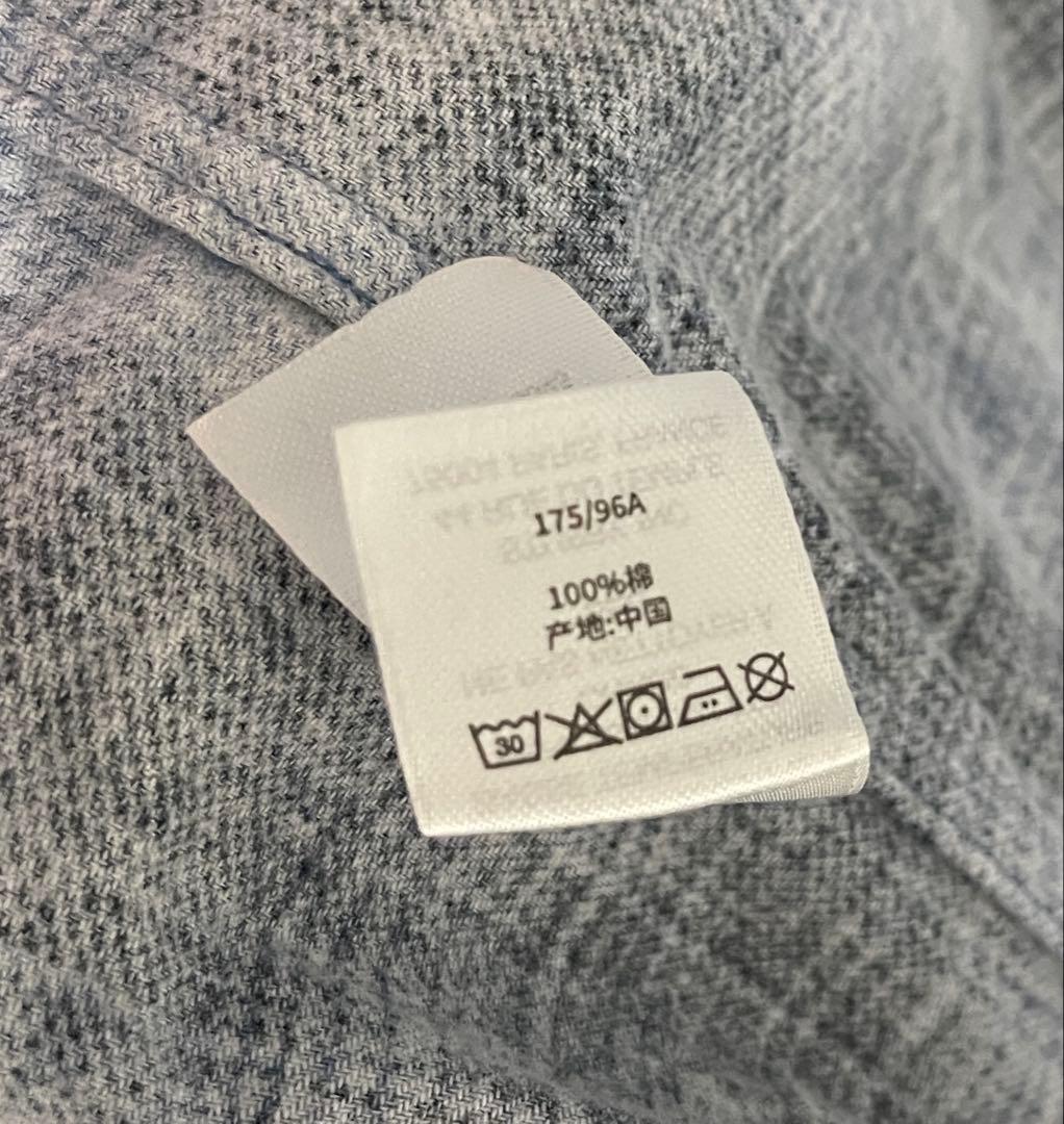 【美品】STTUSY ROCCO FLANNEL PLAID SHIRT M 青