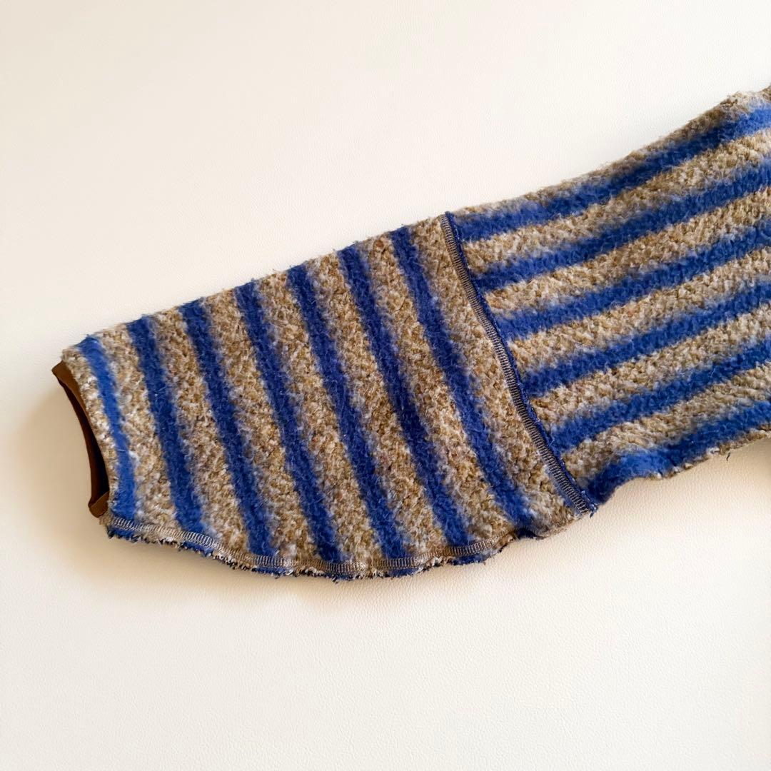 希少 【キャピタル】ボーダー ニット プルオーバー 配色 日本製 コットン