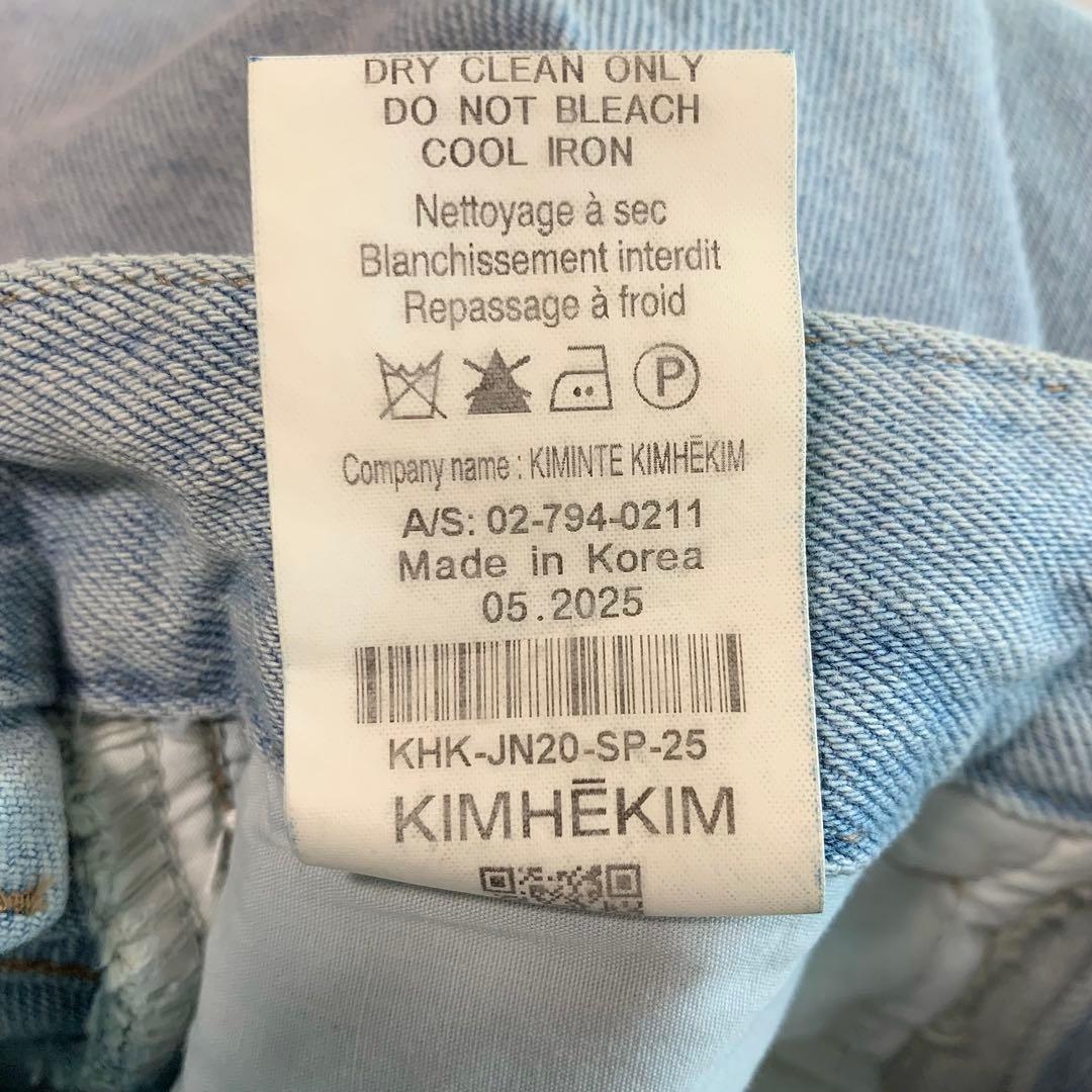 KIMHEKIM 25SS 25 ピンクスプレーバルーンデニムパンツ タグ付き