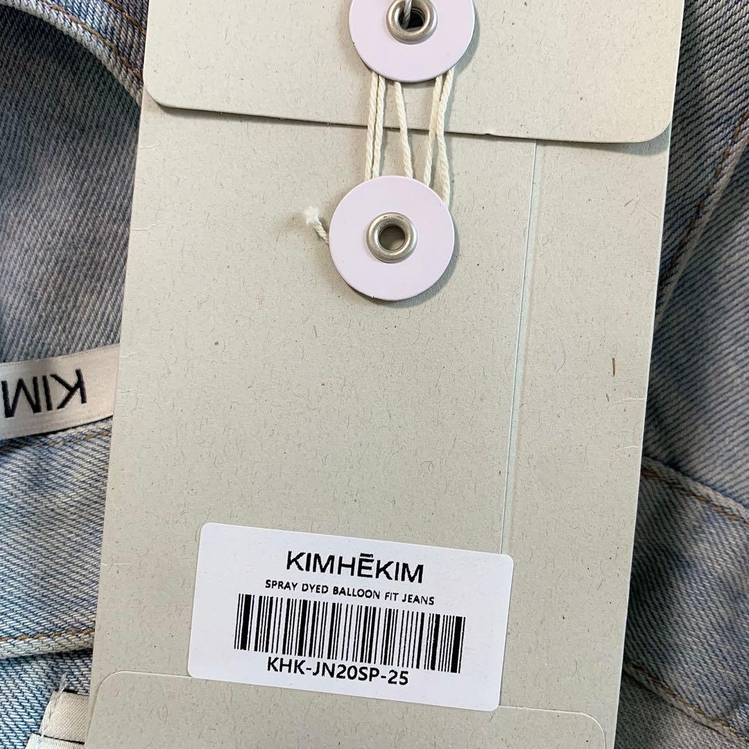 KIMHEKIM 25SS 25 ピンクスプレーバルーンデニムパンツ タグ付き