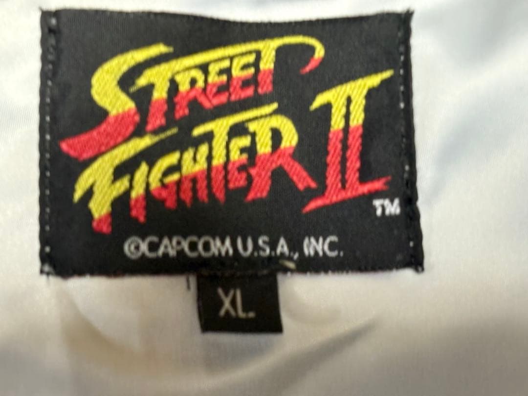 Street Fighter II スカジャン XL ブラックシルバー　着丈75