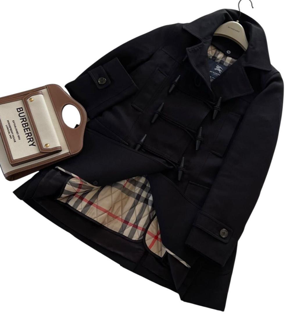 BURBERRY ダッフル風コート キルティングライナー付き ノバチェック
