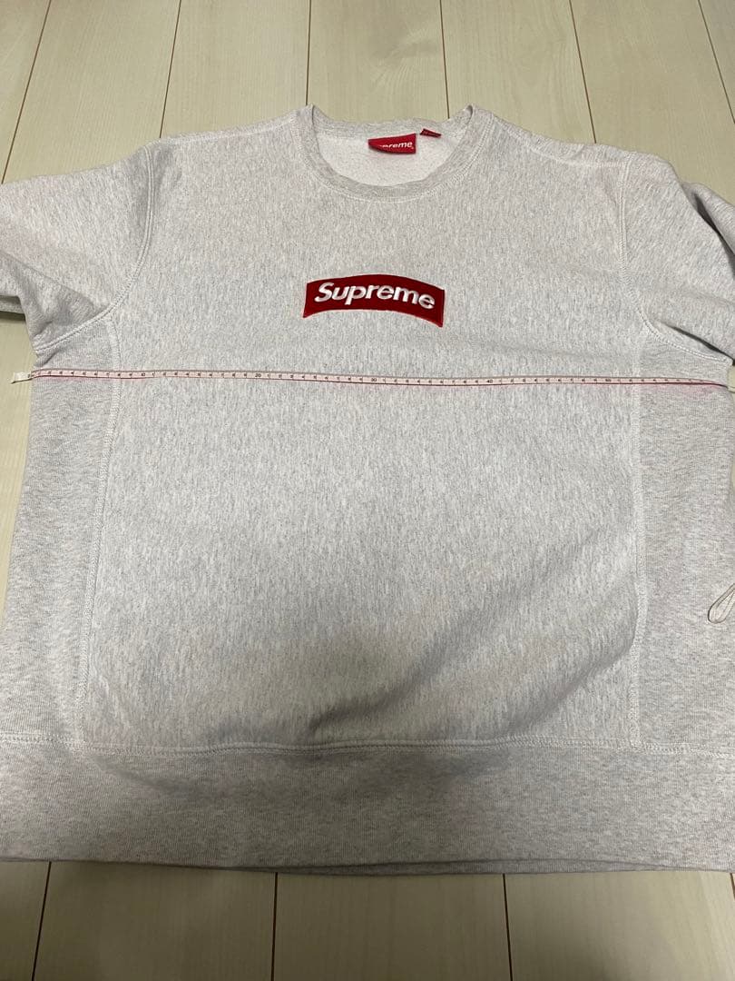 Ｌサイズ Supreme Box Logo Crewneck アッシュグレー