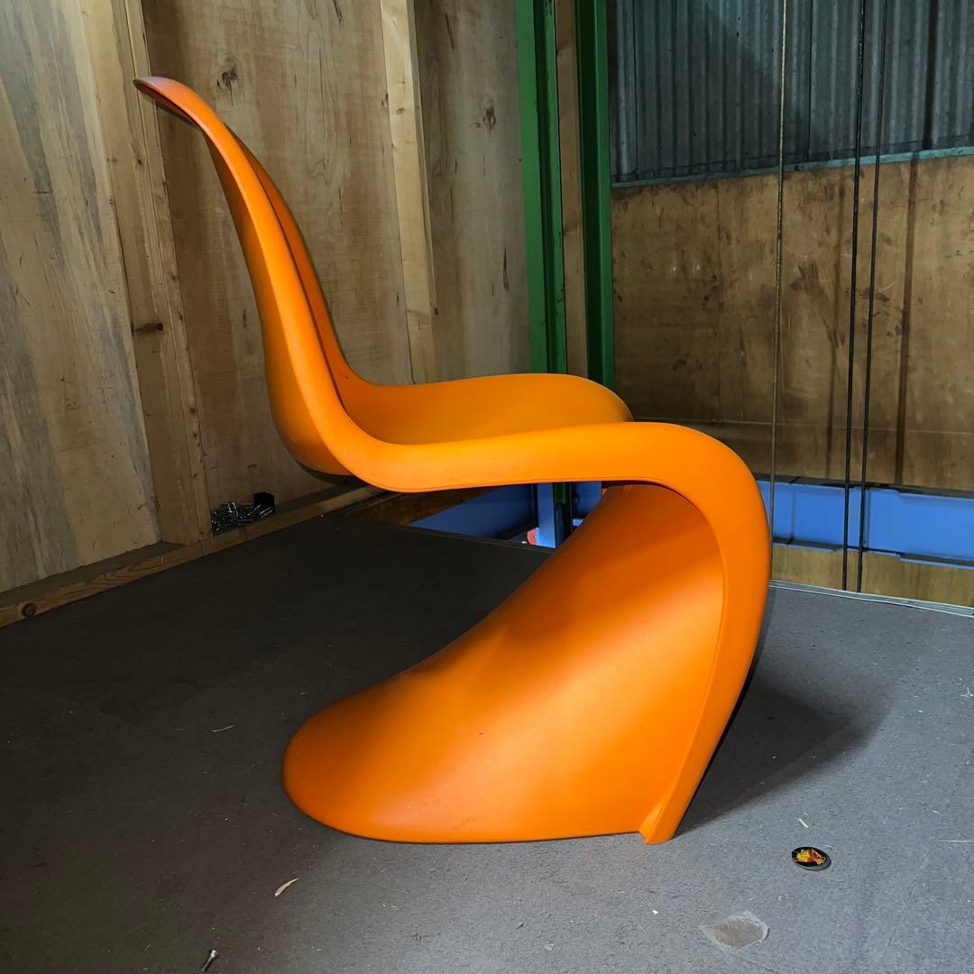 2F【used】①ヴィトラ　パントンチェア　デザイナーズチェア　オレンジ