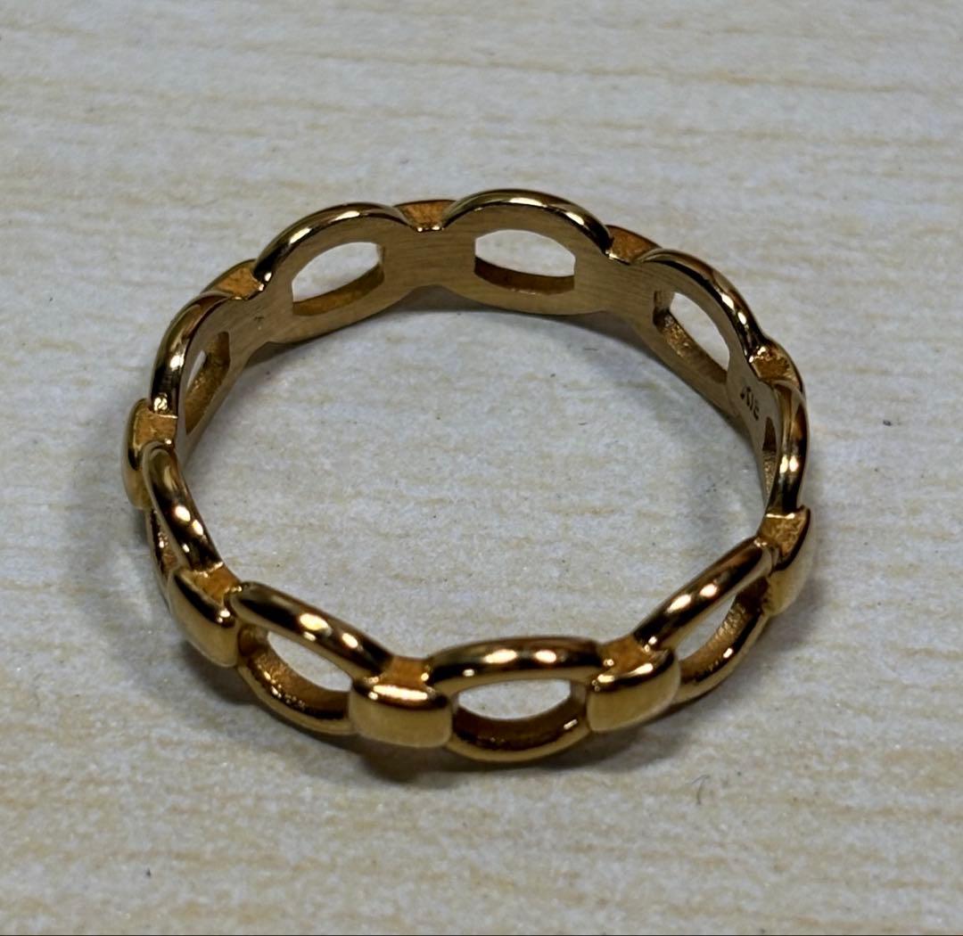 な*迎様 刻印有　リング　19.5号　ヒビ有り