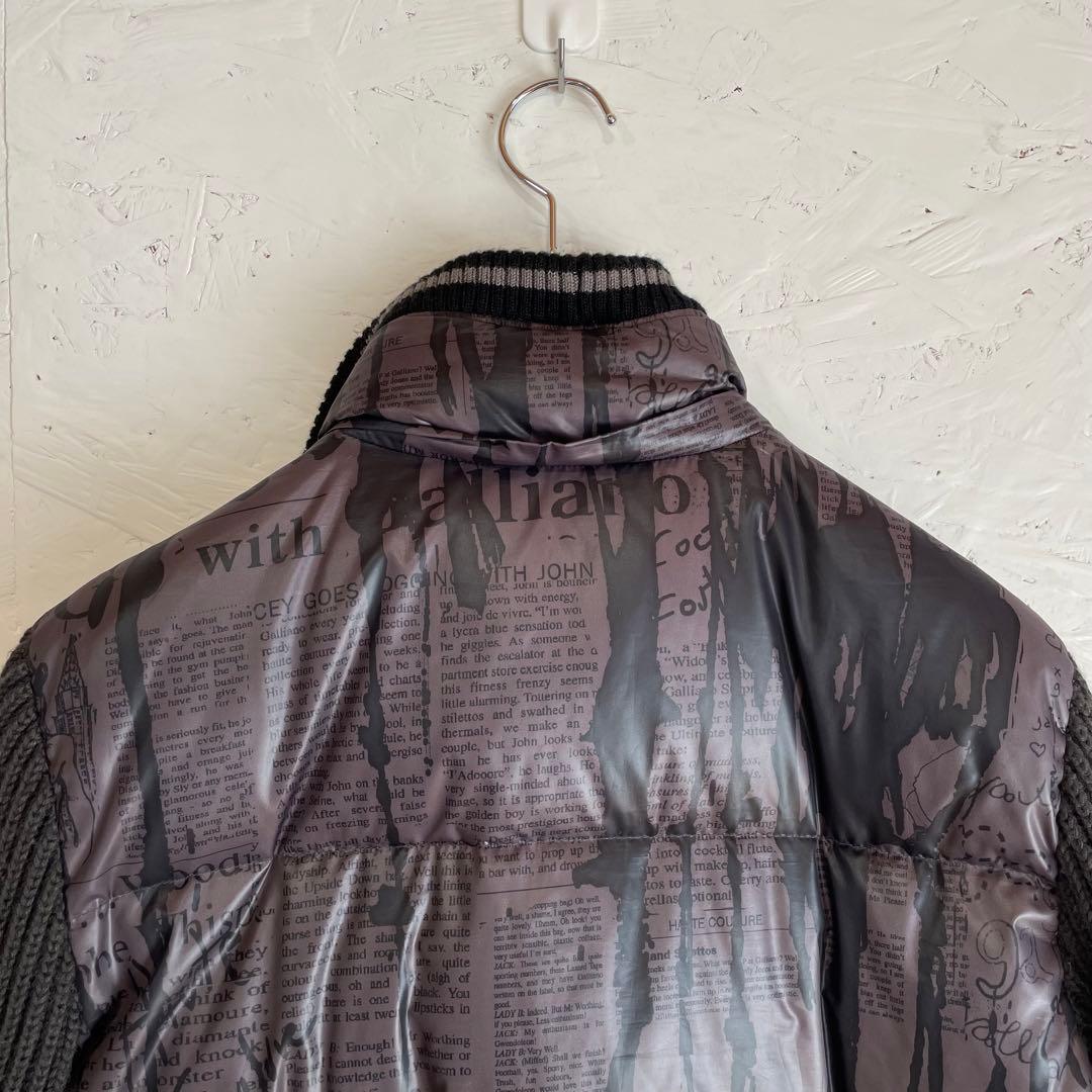 古着Vintage『John galliano』ニュースペーパーダウンジャケット