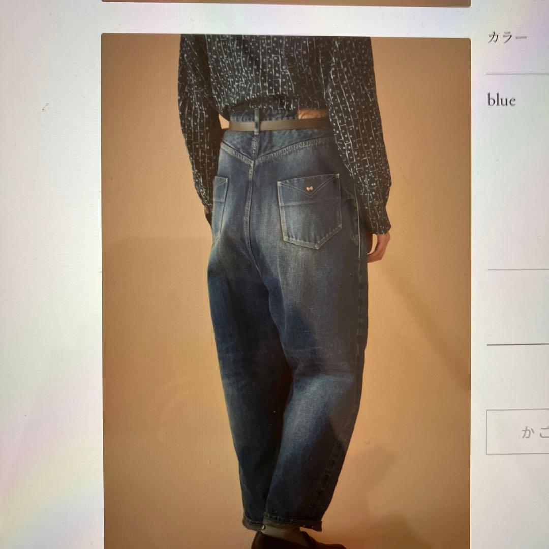 ミナペルホネン　always テーバードデニム　38 新品未使用