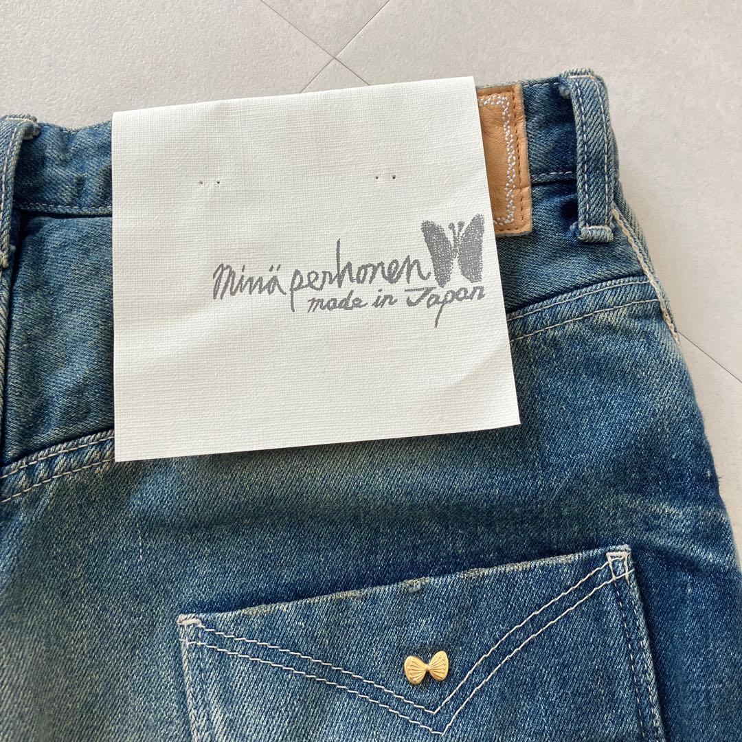 ミナペルホネン　always テーバードデニム　38 新品未使用