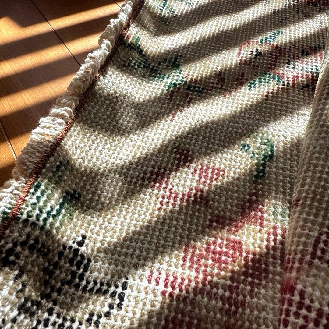 50×131アンティークボタニカル　ランナーラグ　トルコヴィンテージラグ