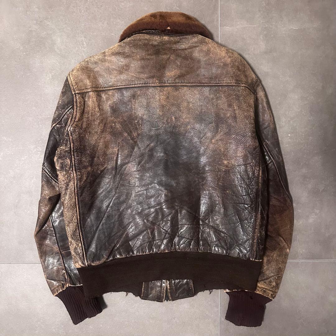 50s G-1 レザー ジャケット g1 leather 60s usnavy