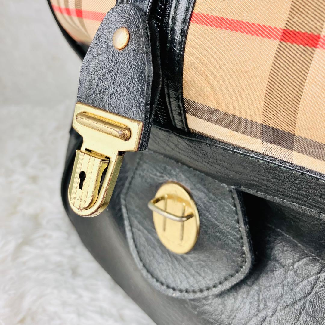 【KU屋】BURBERRY バーバリー ボストンバッグ ヴィンテージ