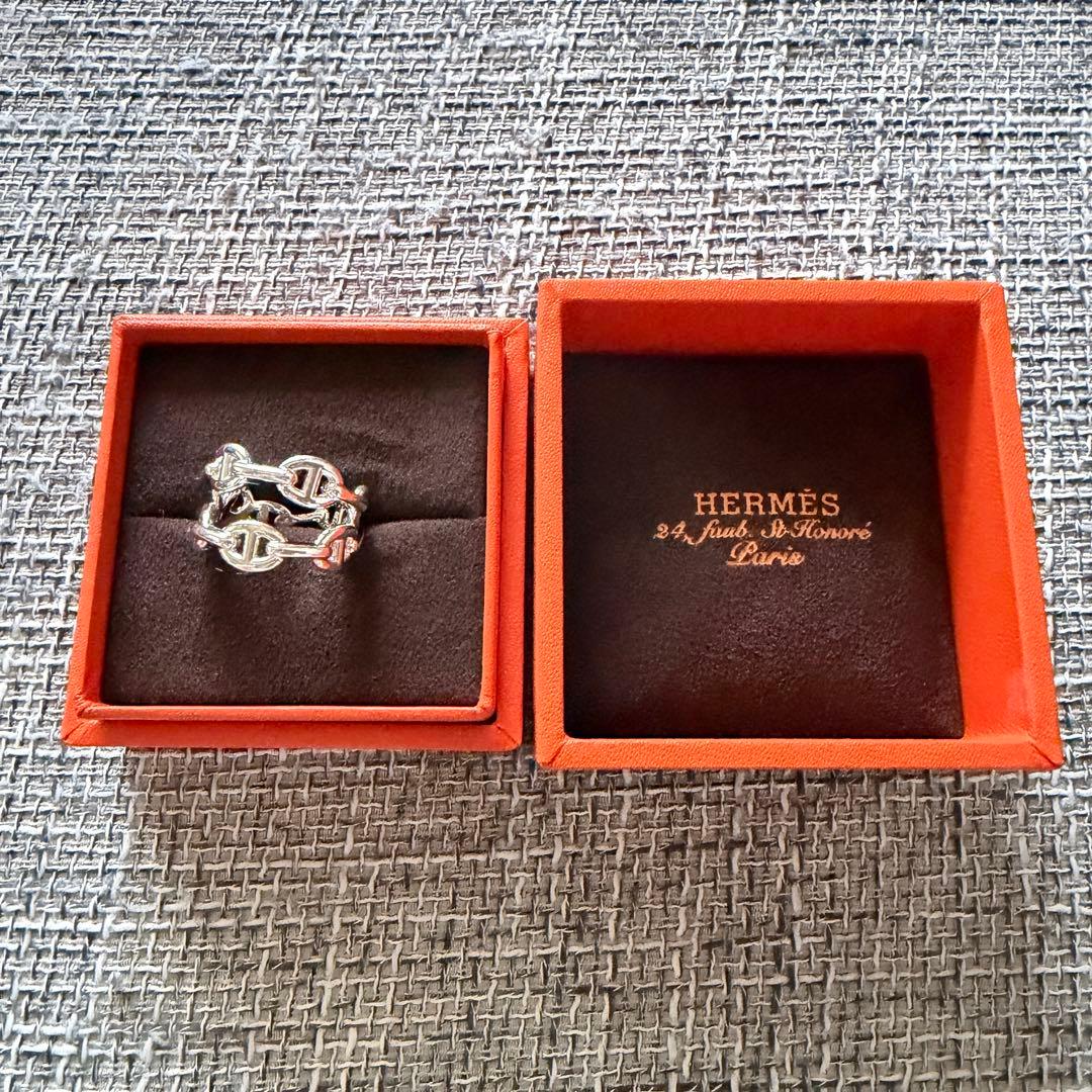HERMES エルメス シェーヌダンクル アンシェネ ダブルリング 59号