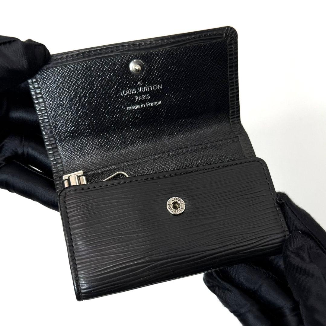 良品 ルイヴィトン エピ ミュルティクレ6 黒 キーケース 鍵 キーホルダー