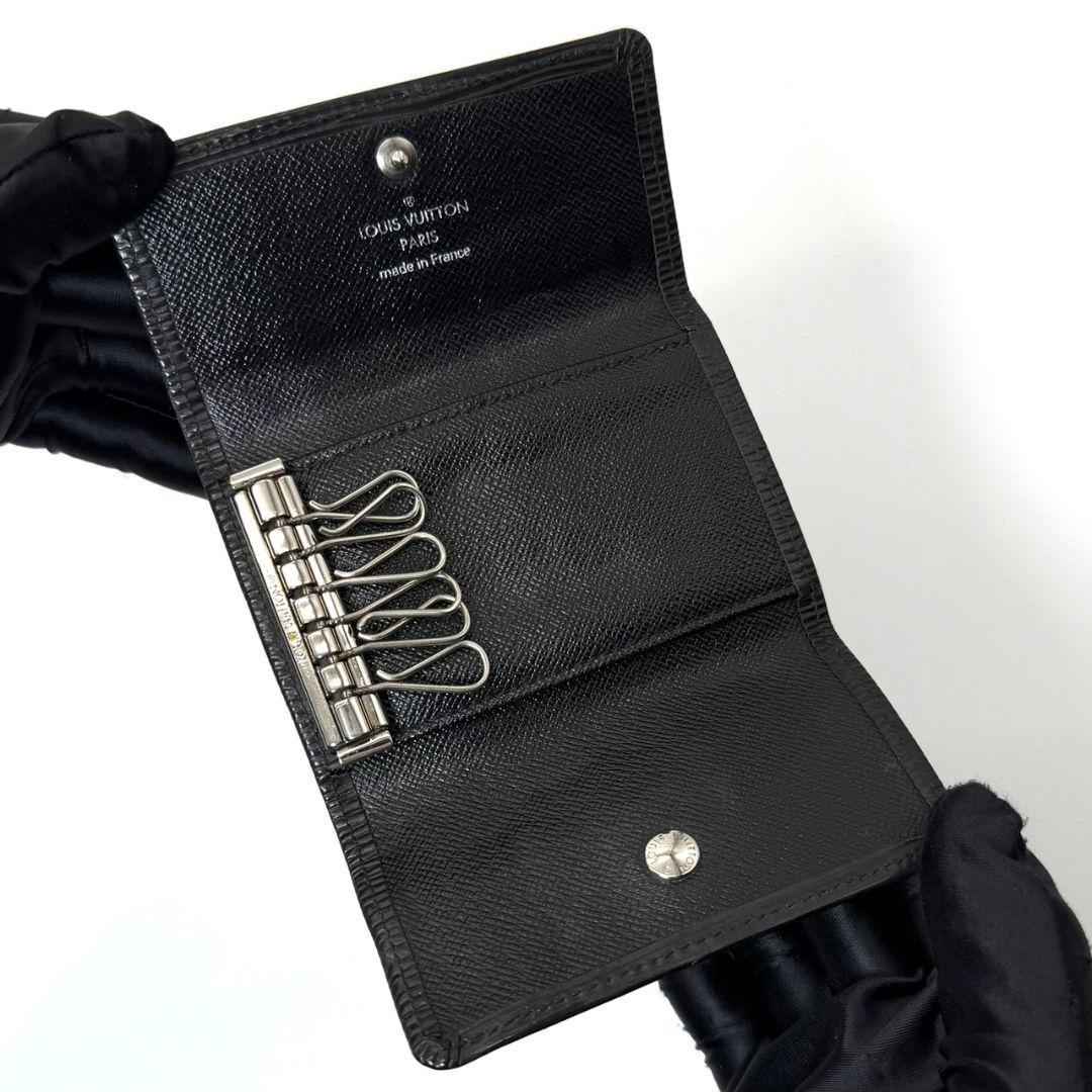 良品 ルイヴィトン エピ ミュルティクレ6 黒 キーケース 鍵 キーホルダー