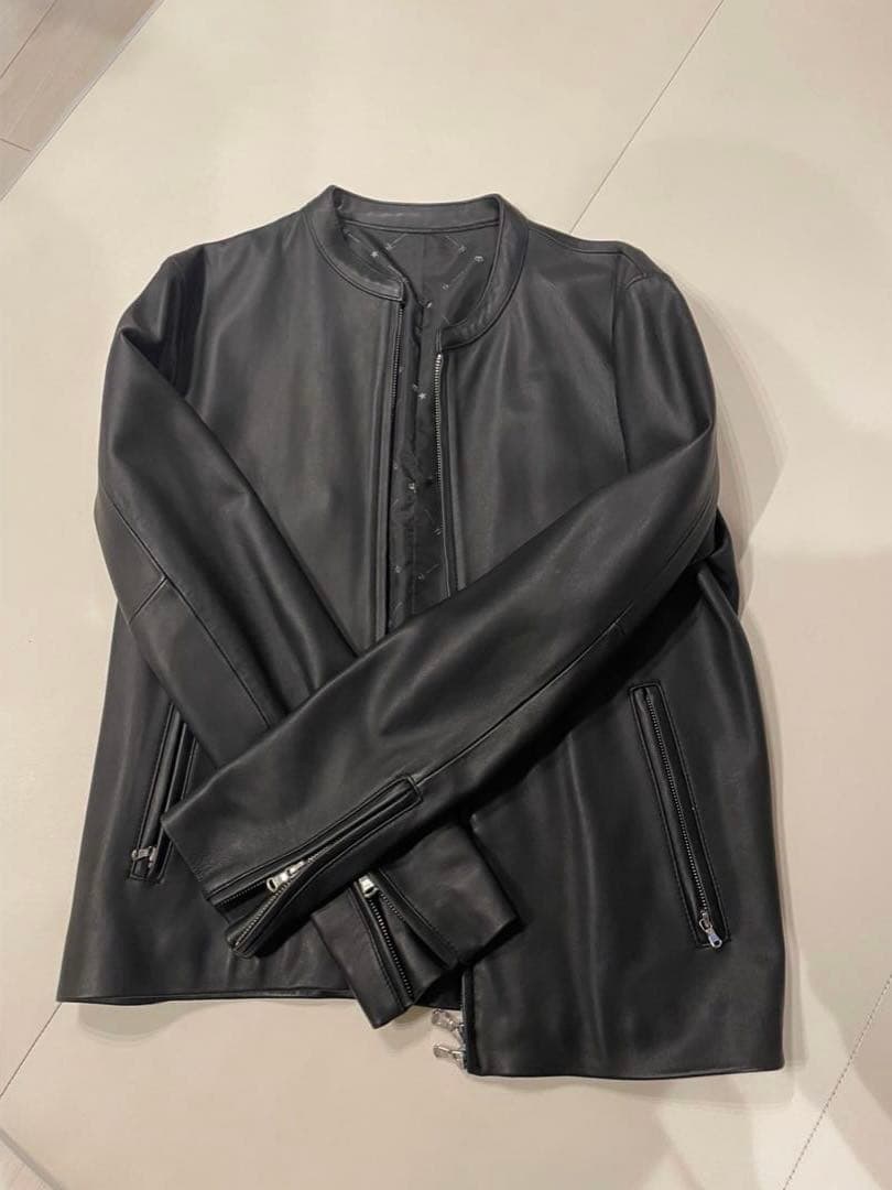 (美品)tk.TAKEO KIKUCHI　L シングルライダースジャケット