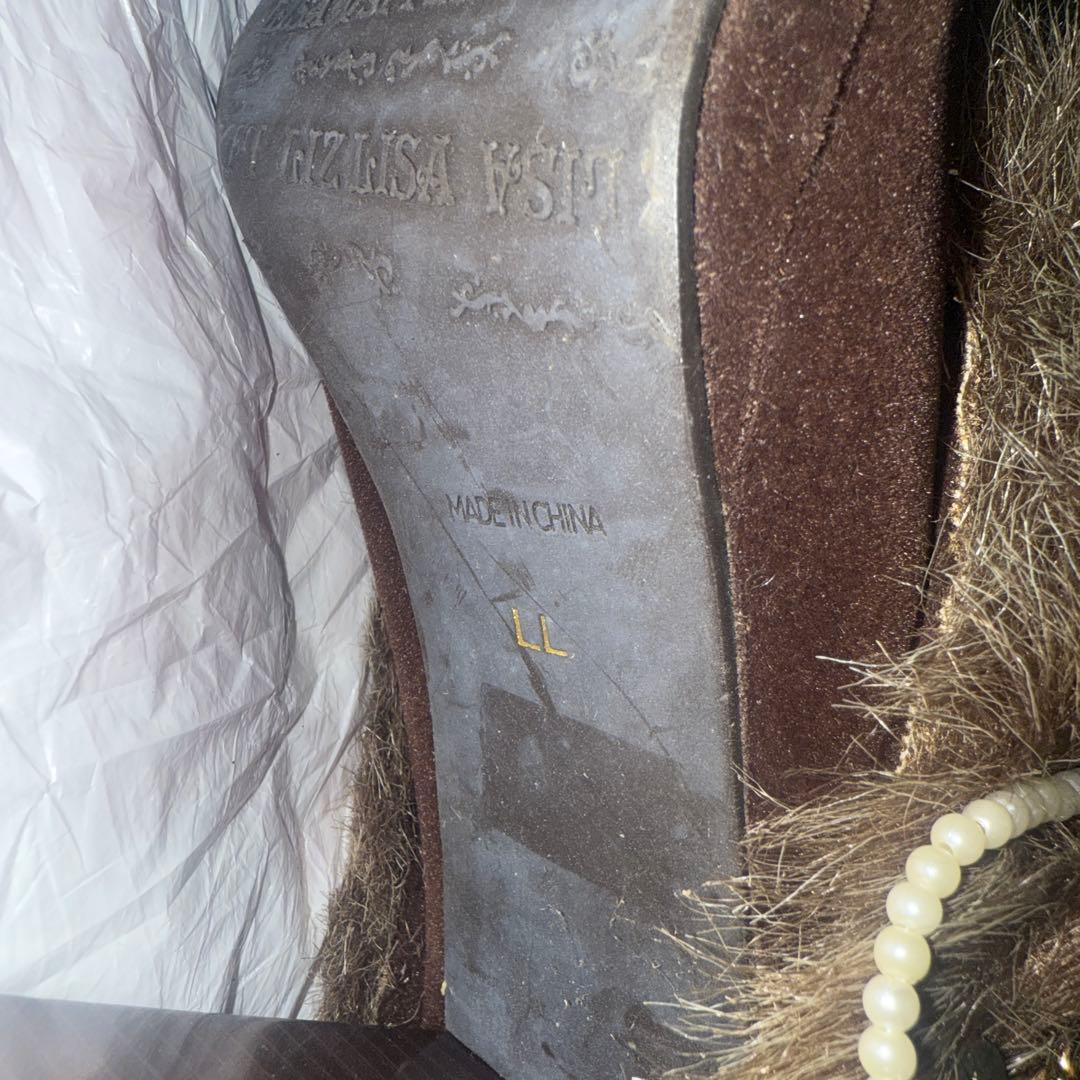 LIZ LISA リズリサ ファー付 ショートブーツ LL24.5cm リボン