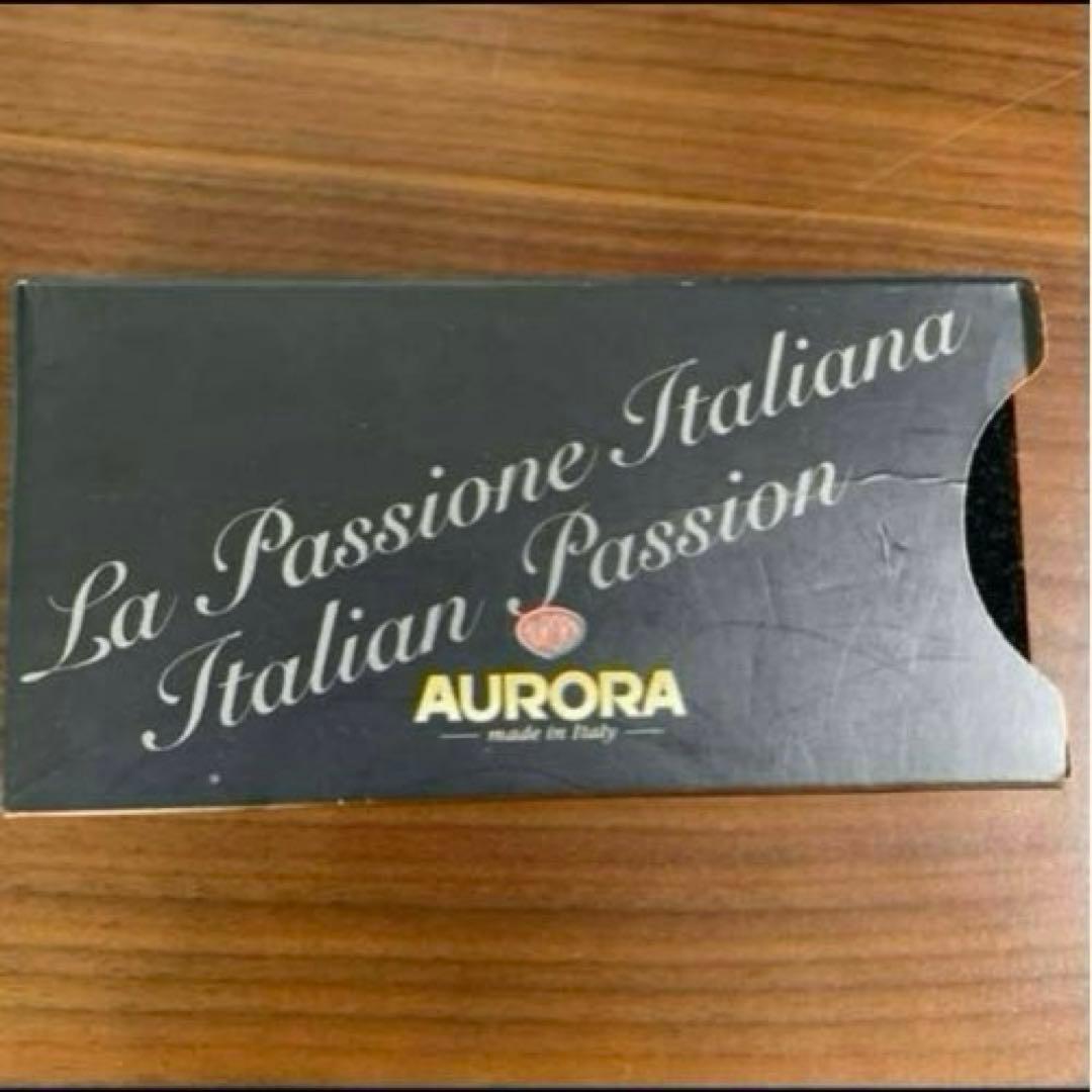 AURORA アウロラ　万年筆 黒 専用ケース付き