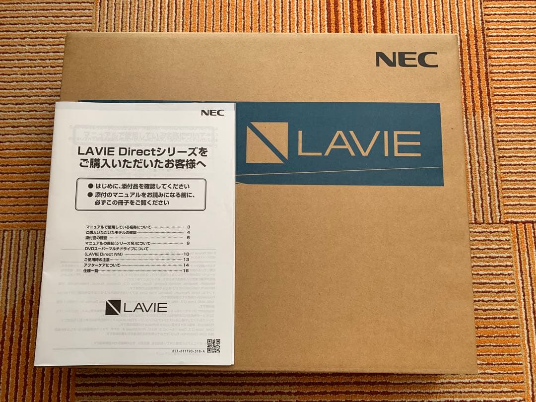 Windowsノート本体 NEC LAVIE Direct NS PC-GN18HQRDF