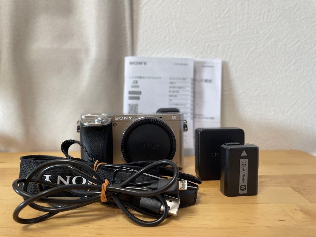 SONY α6000 シルバー 本体と付属品