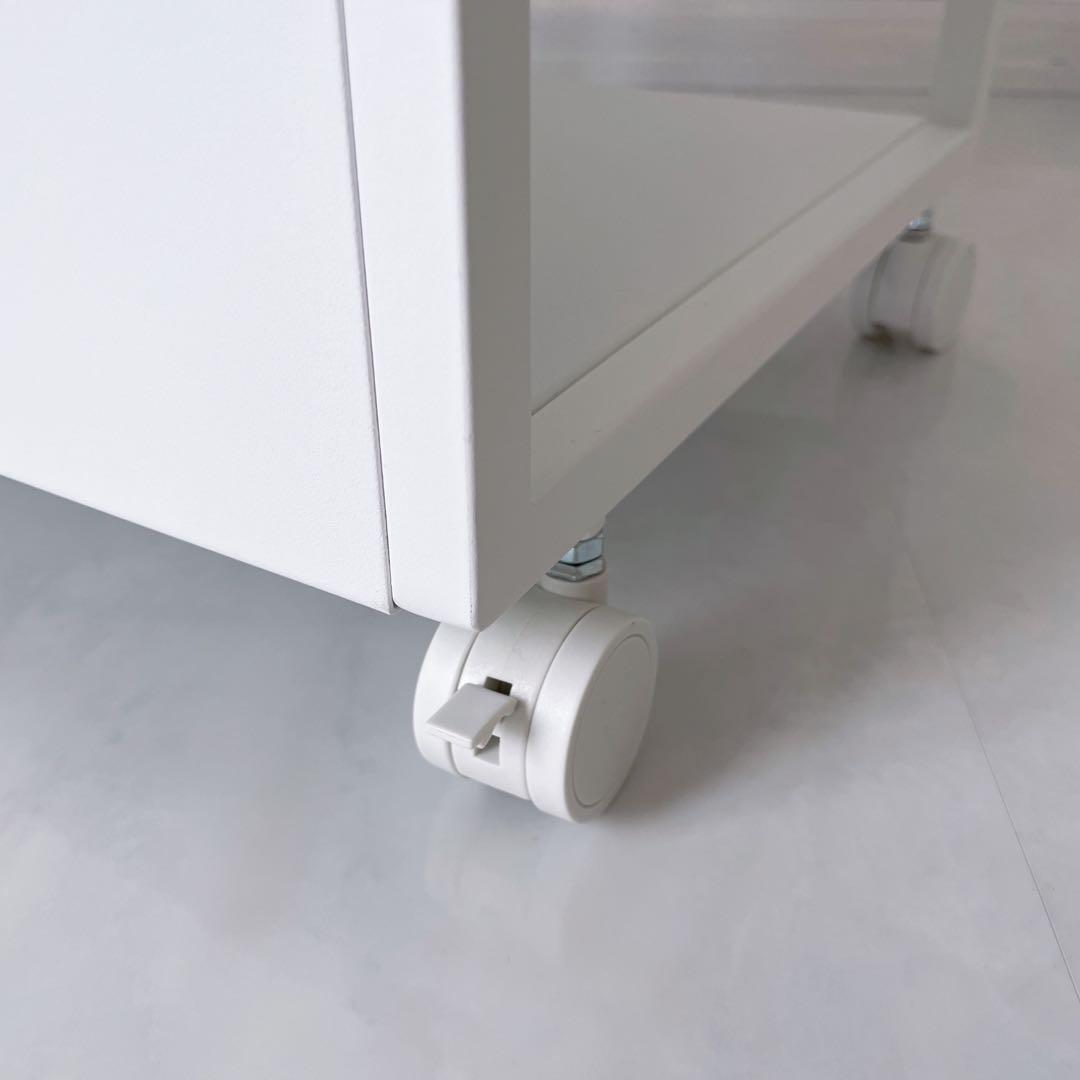 新品　目隠しワゴン タワー 山崎実業 tower キャスター付き ワゴン