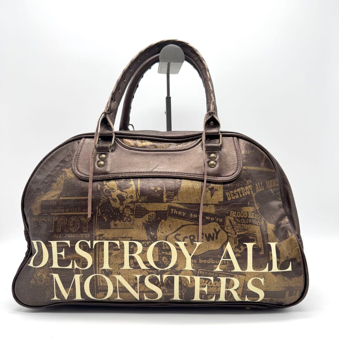 希少 ヒステリックグラマー ADMJ コラボ レザー ボストンバッグ ブロンズ