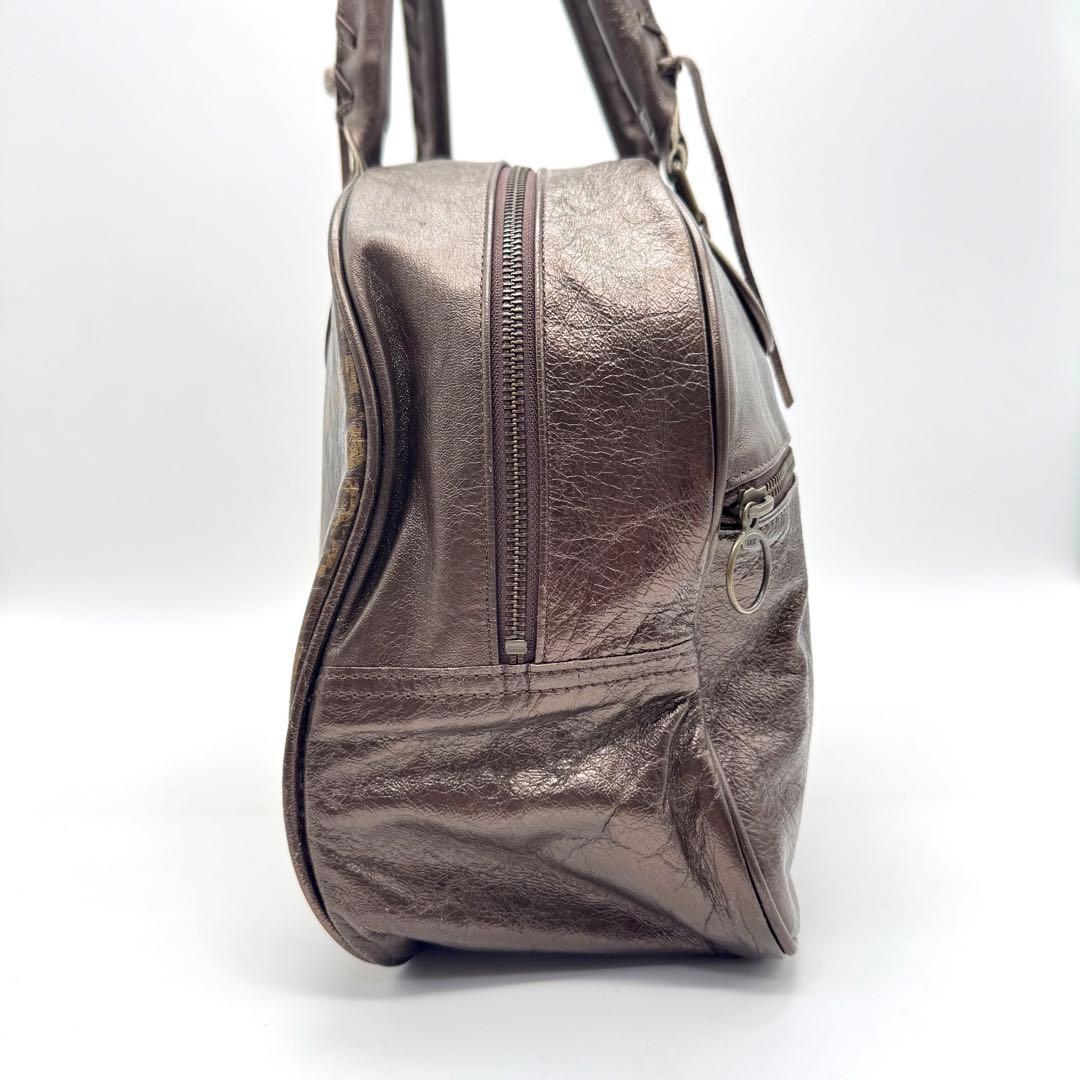 希少 ヒステリックグラマー ADMJ コラボ レザー ボストンバッグ ブロンズ